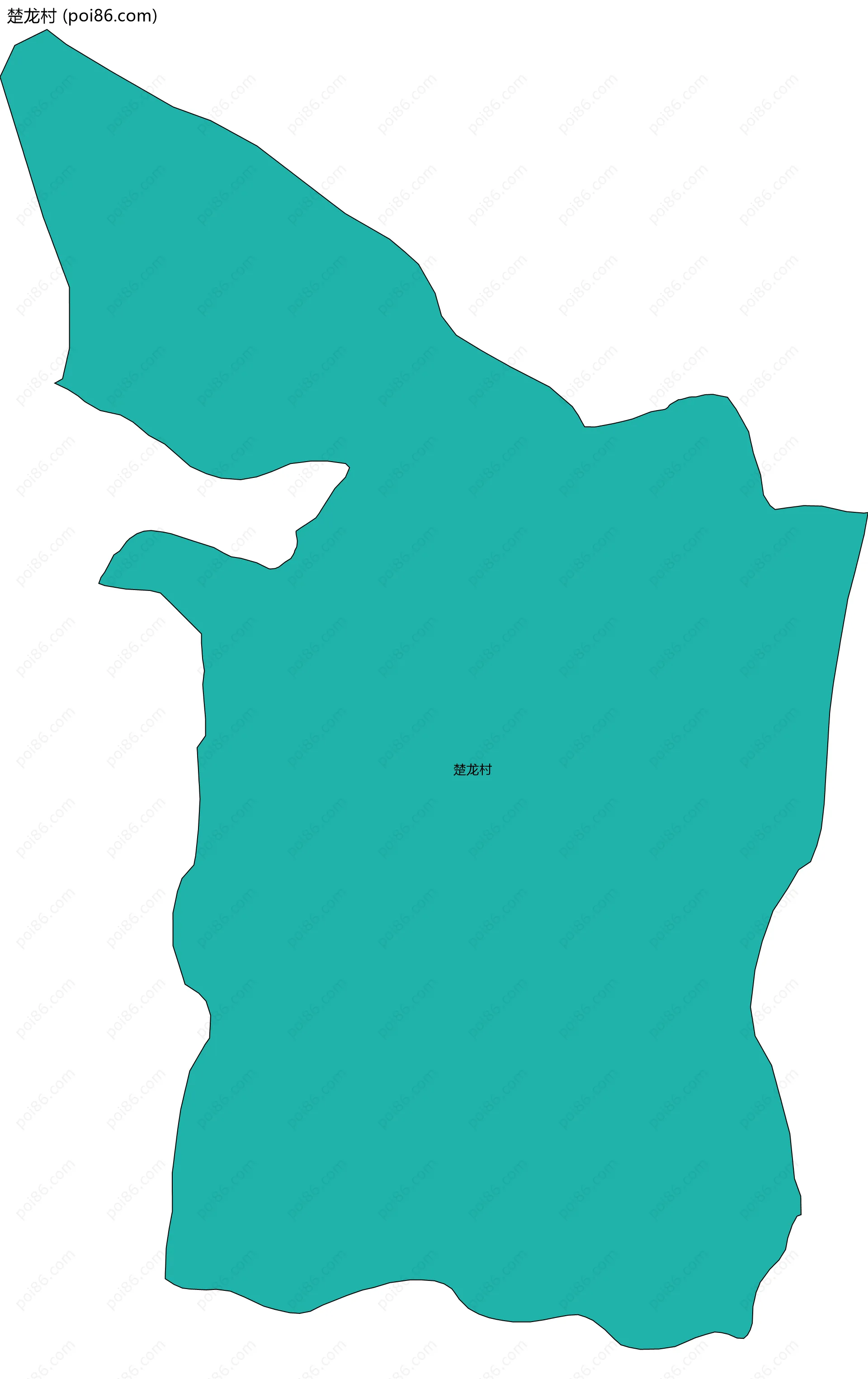 楚龙村边界地图