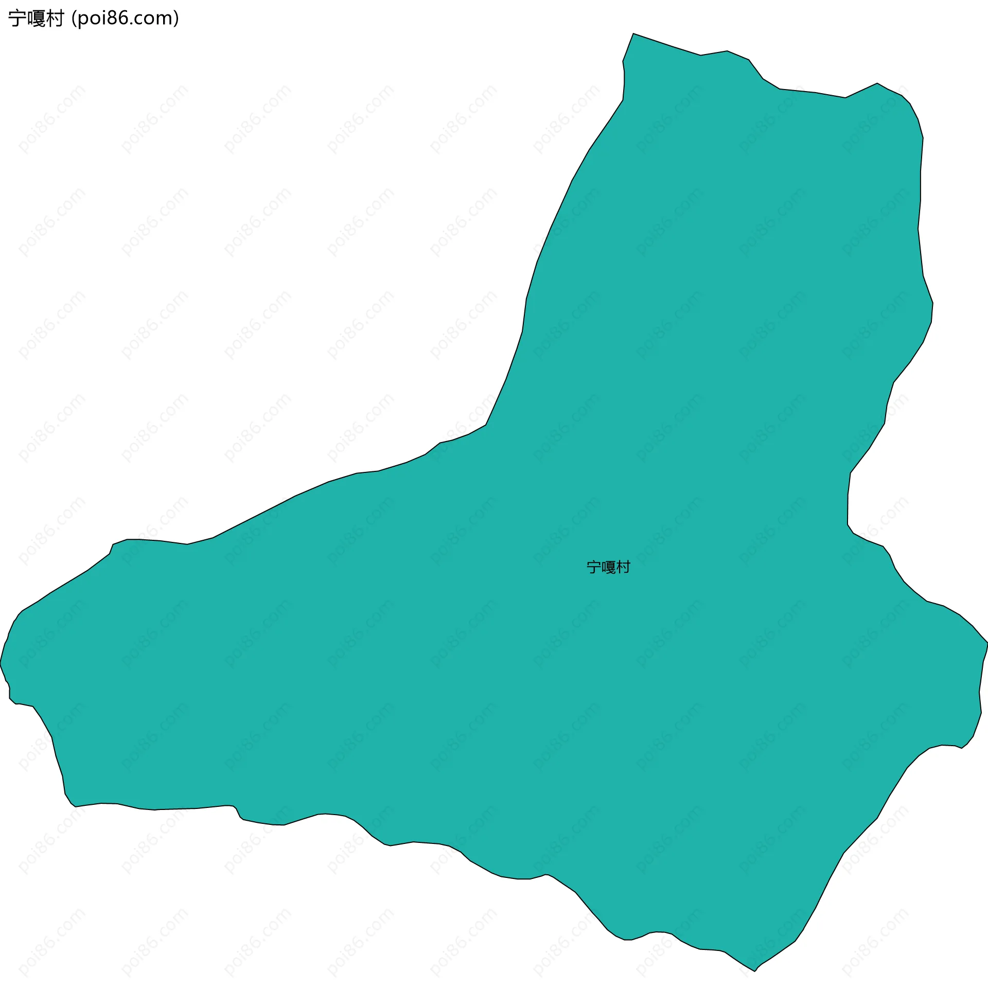 宁嘎村边界地图