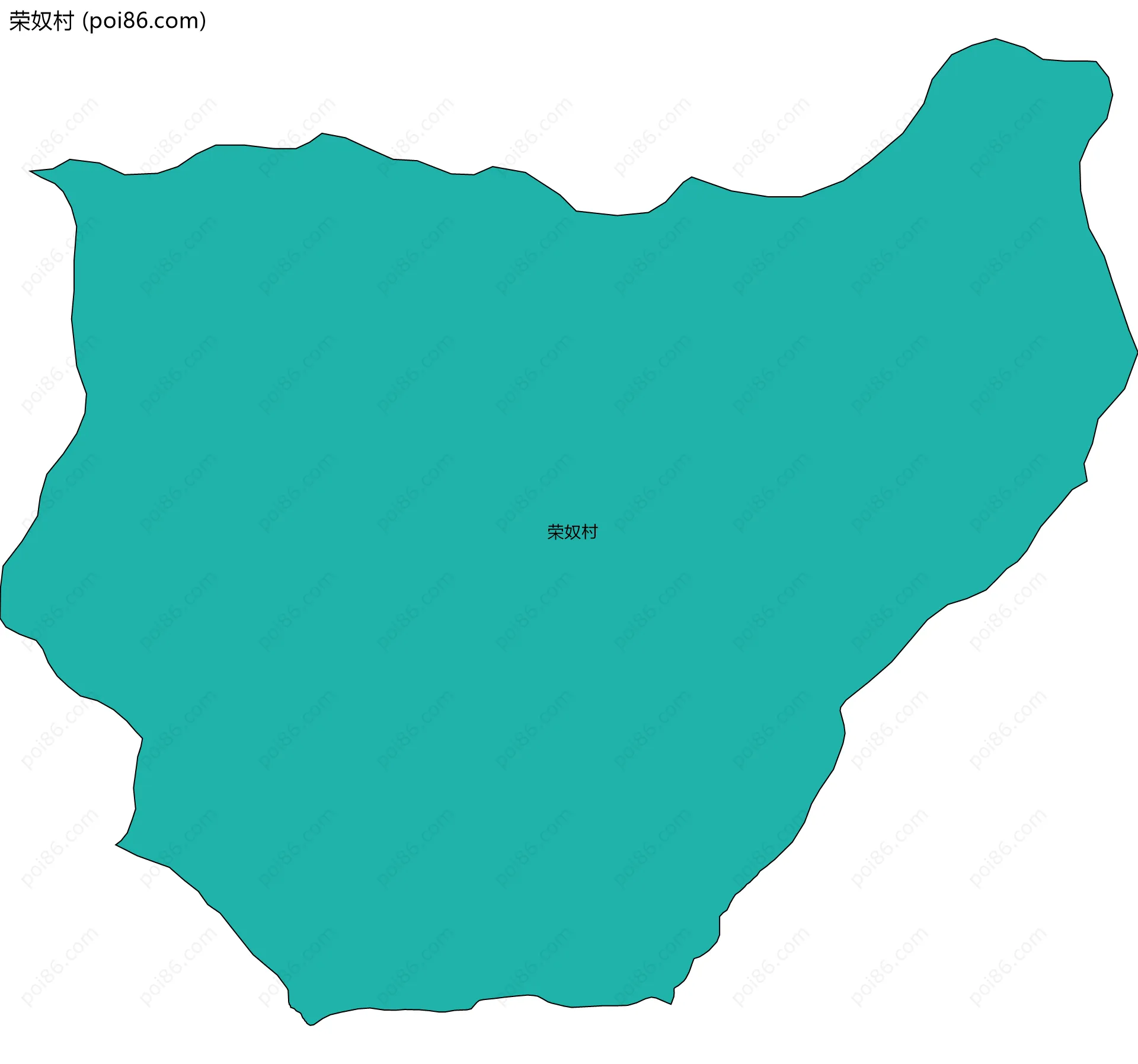 荣奴村边界地图