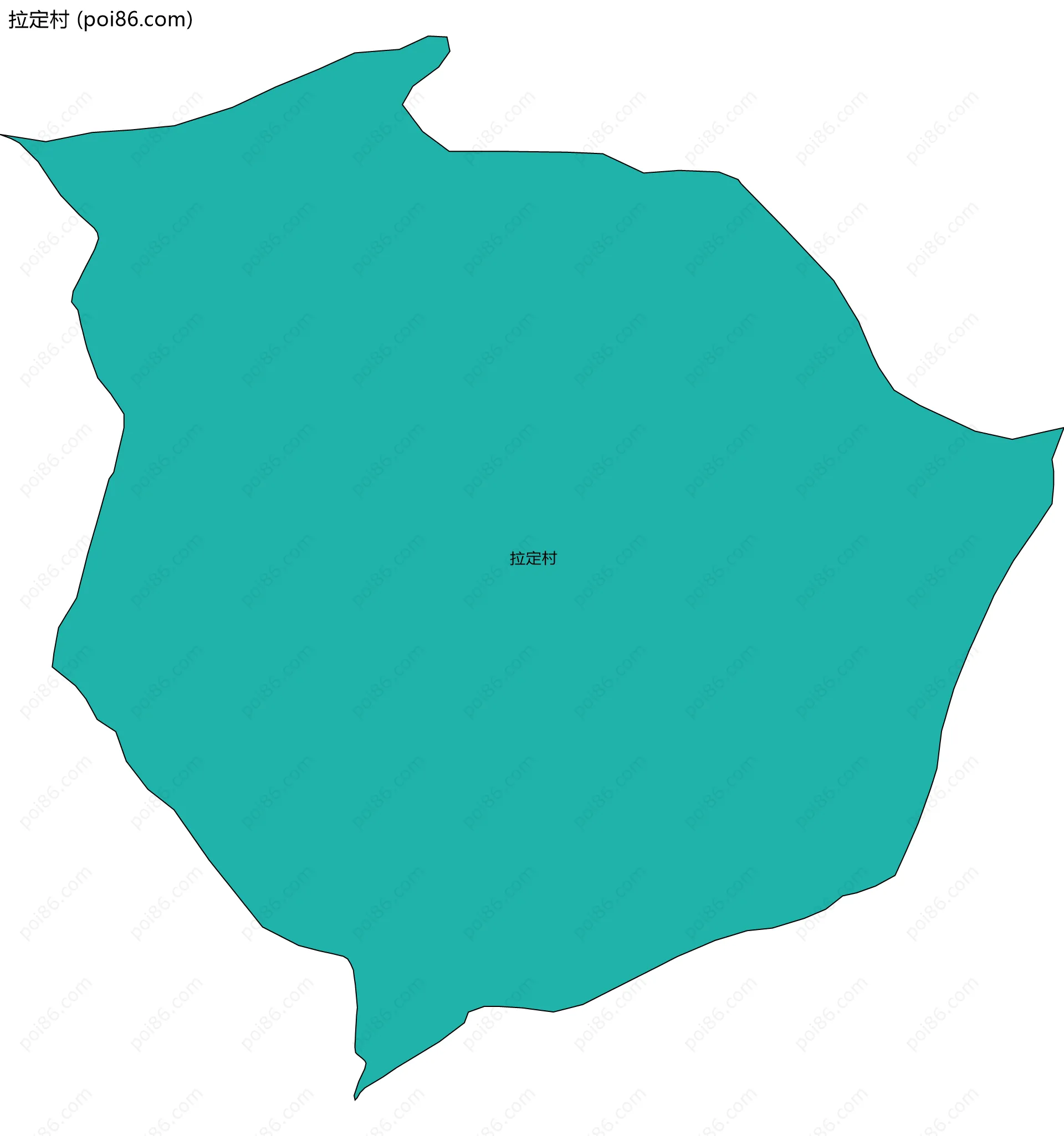拉定村边界地图