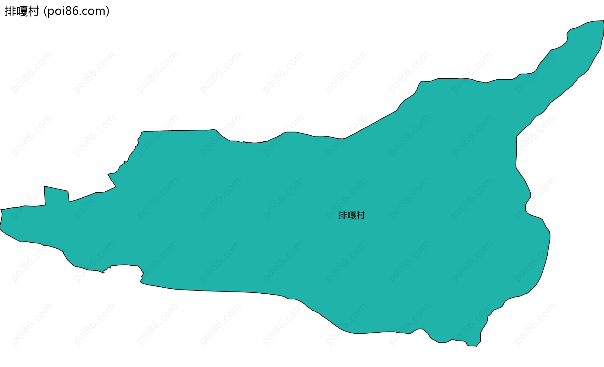 排嘎村边界地图