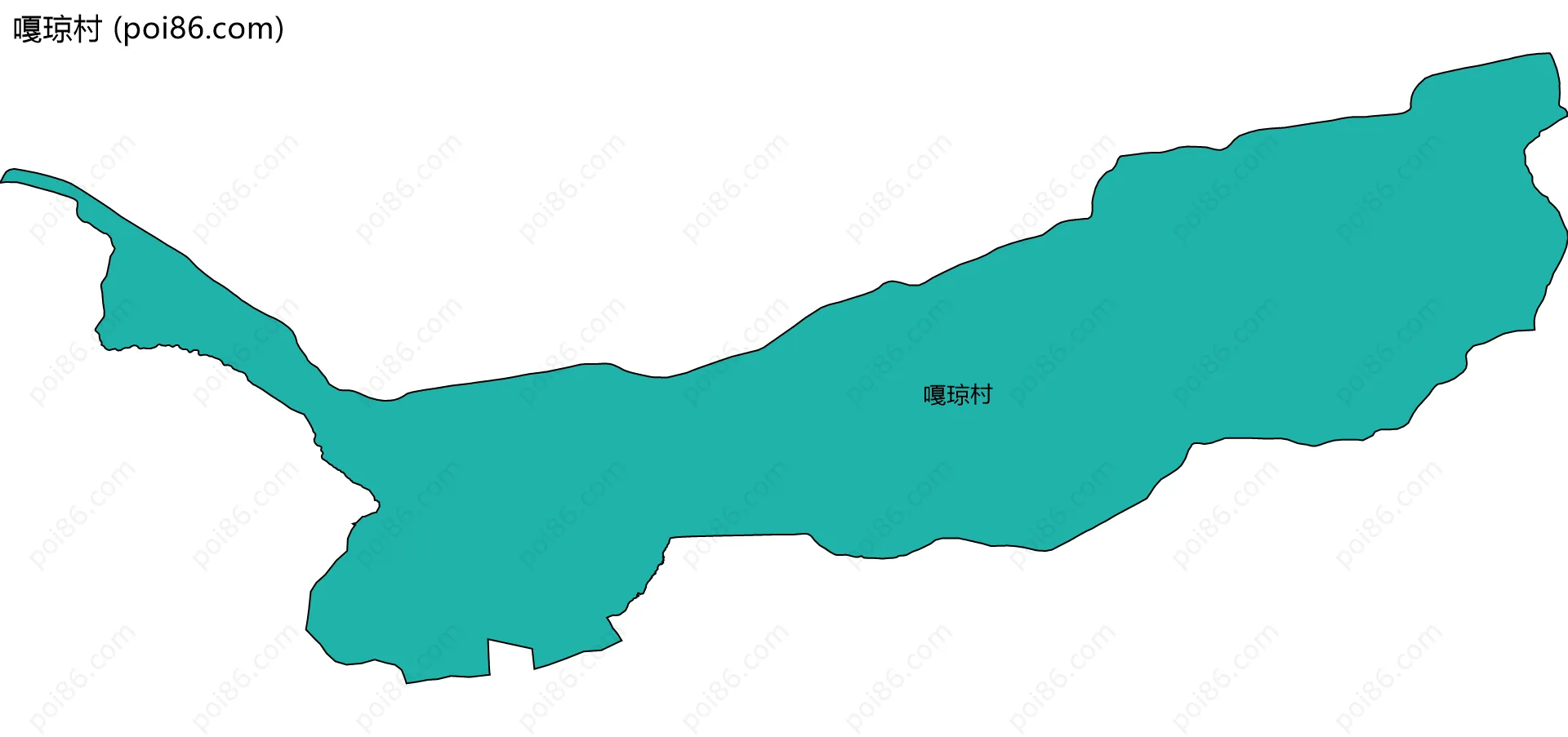 嘎琼村边界地图