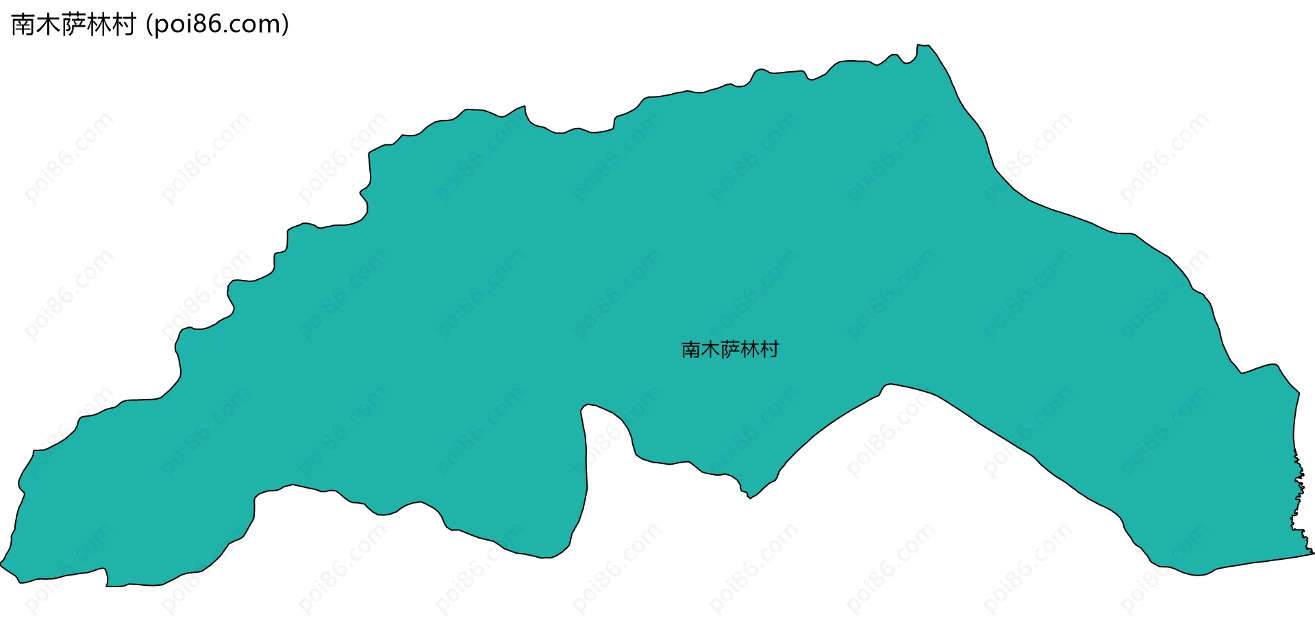 南木萨林村边界地图