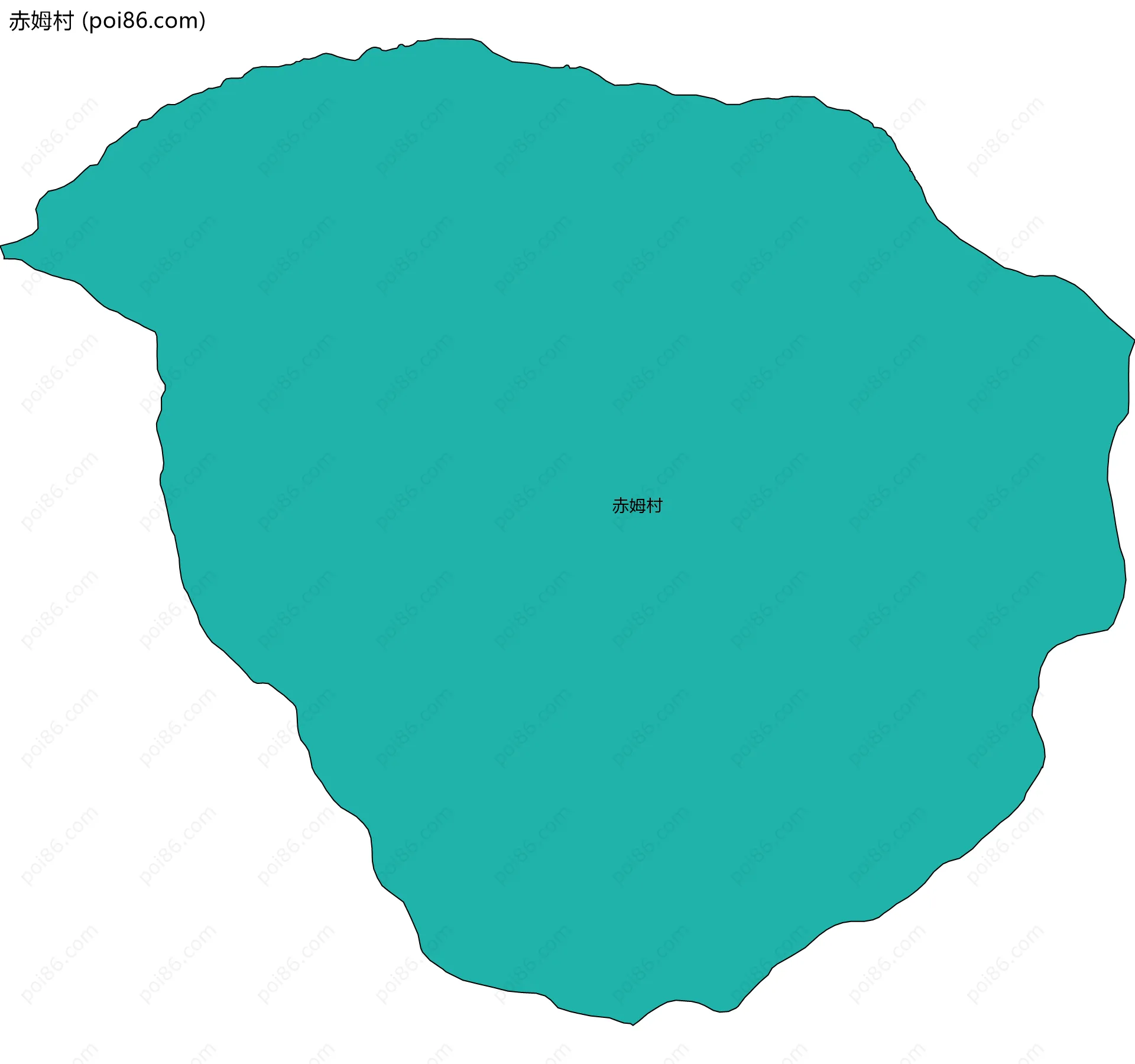 赤姆村边界地图