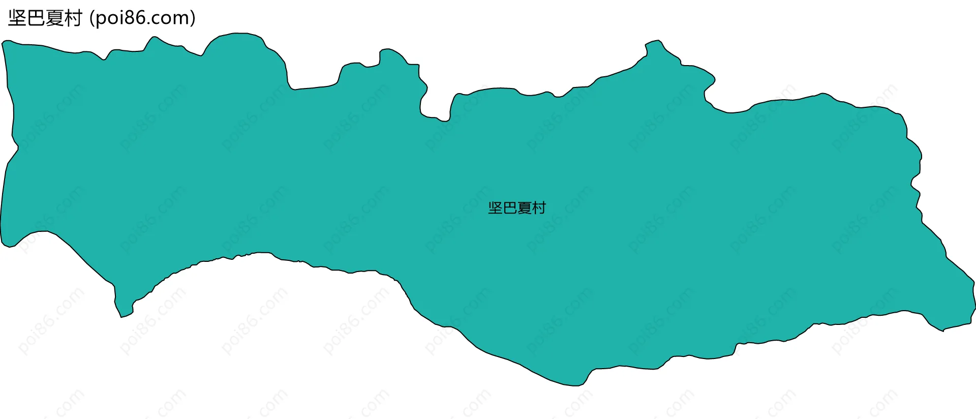 坚巴夏村边界地图