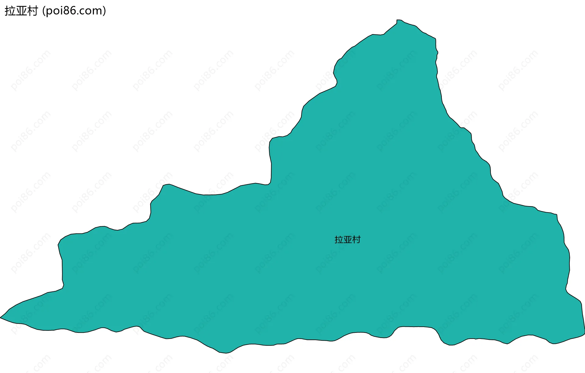 拉亚村边界地图
