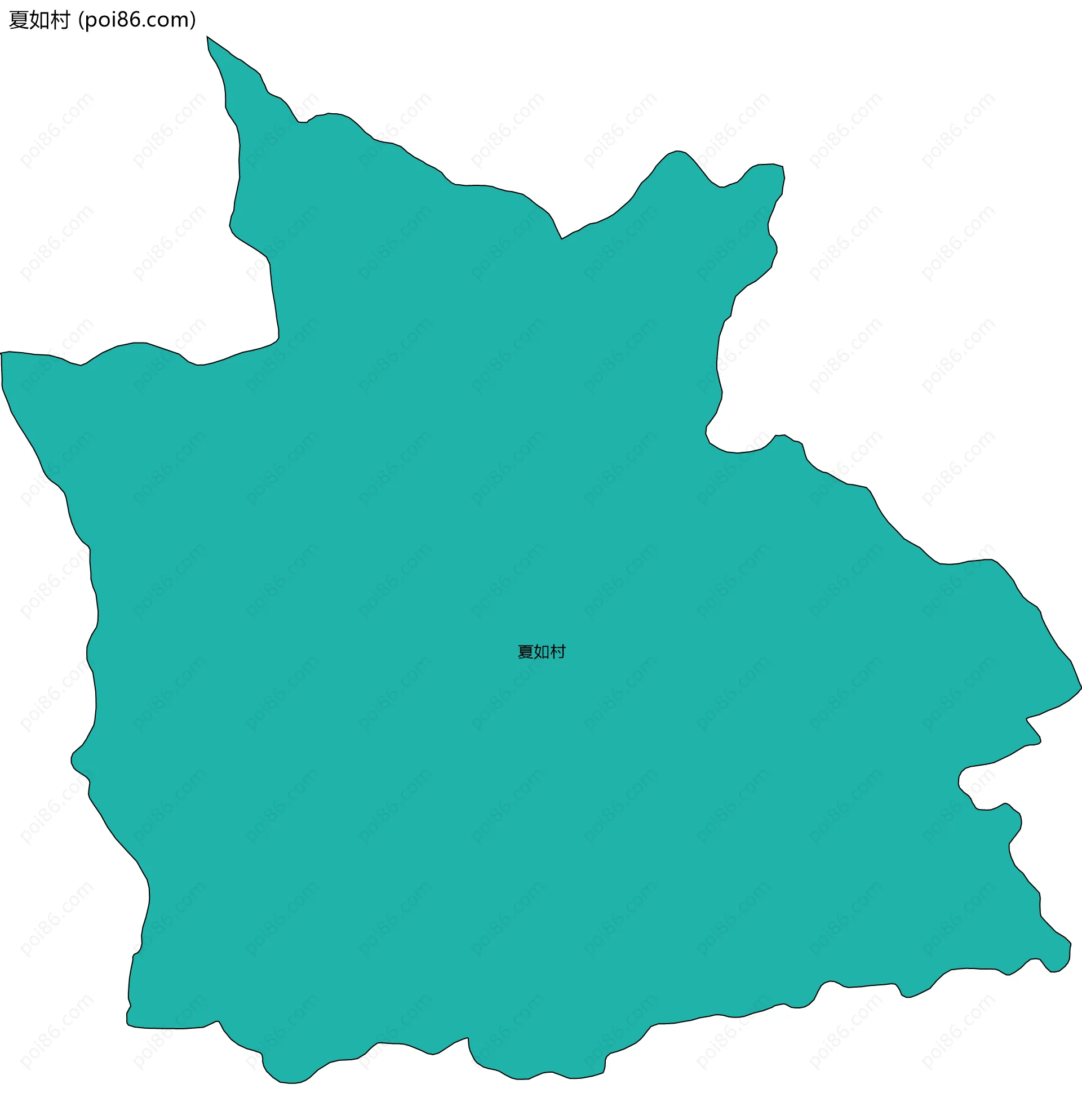 夏如村边界地图