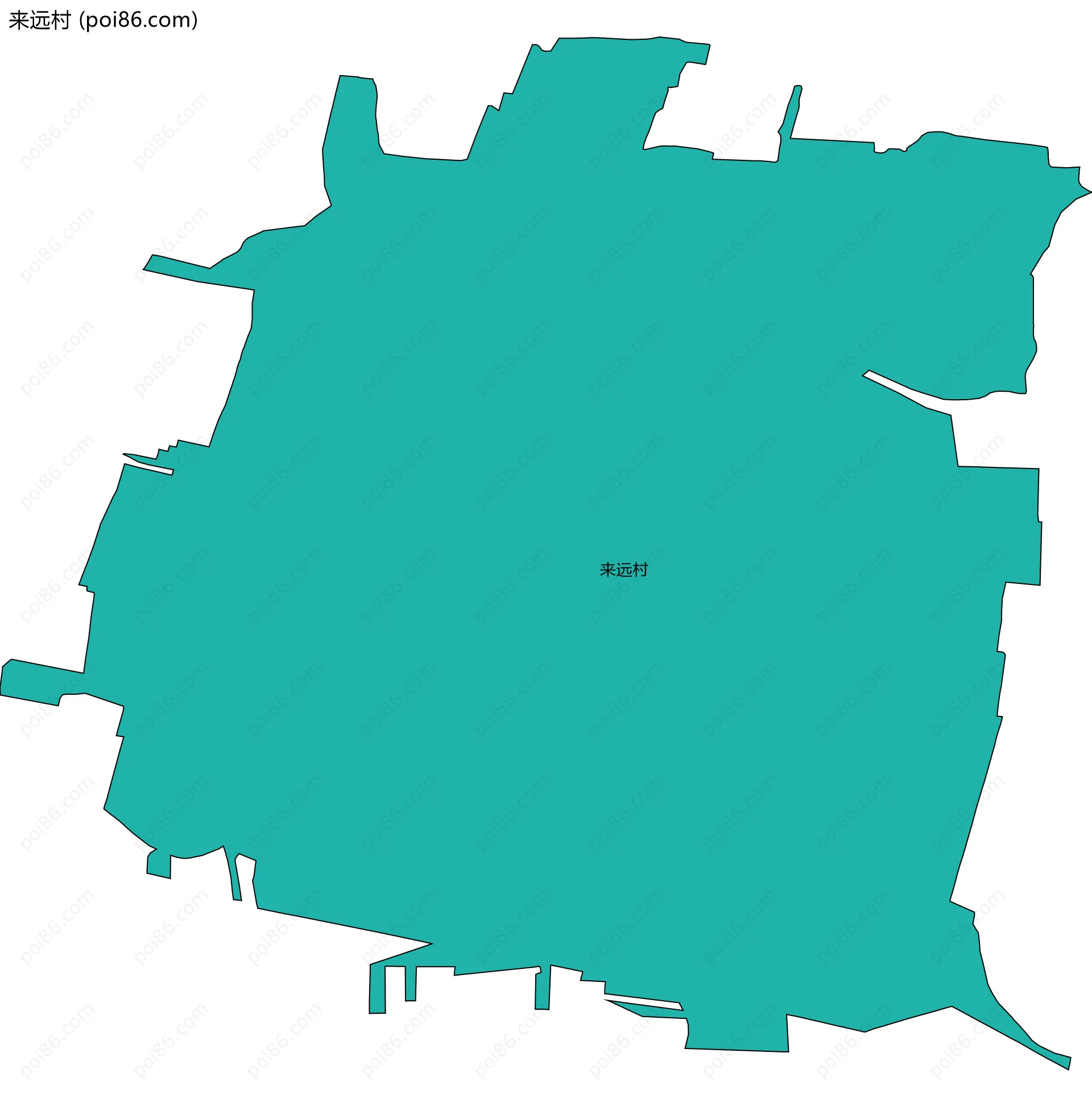 来远村边界地图