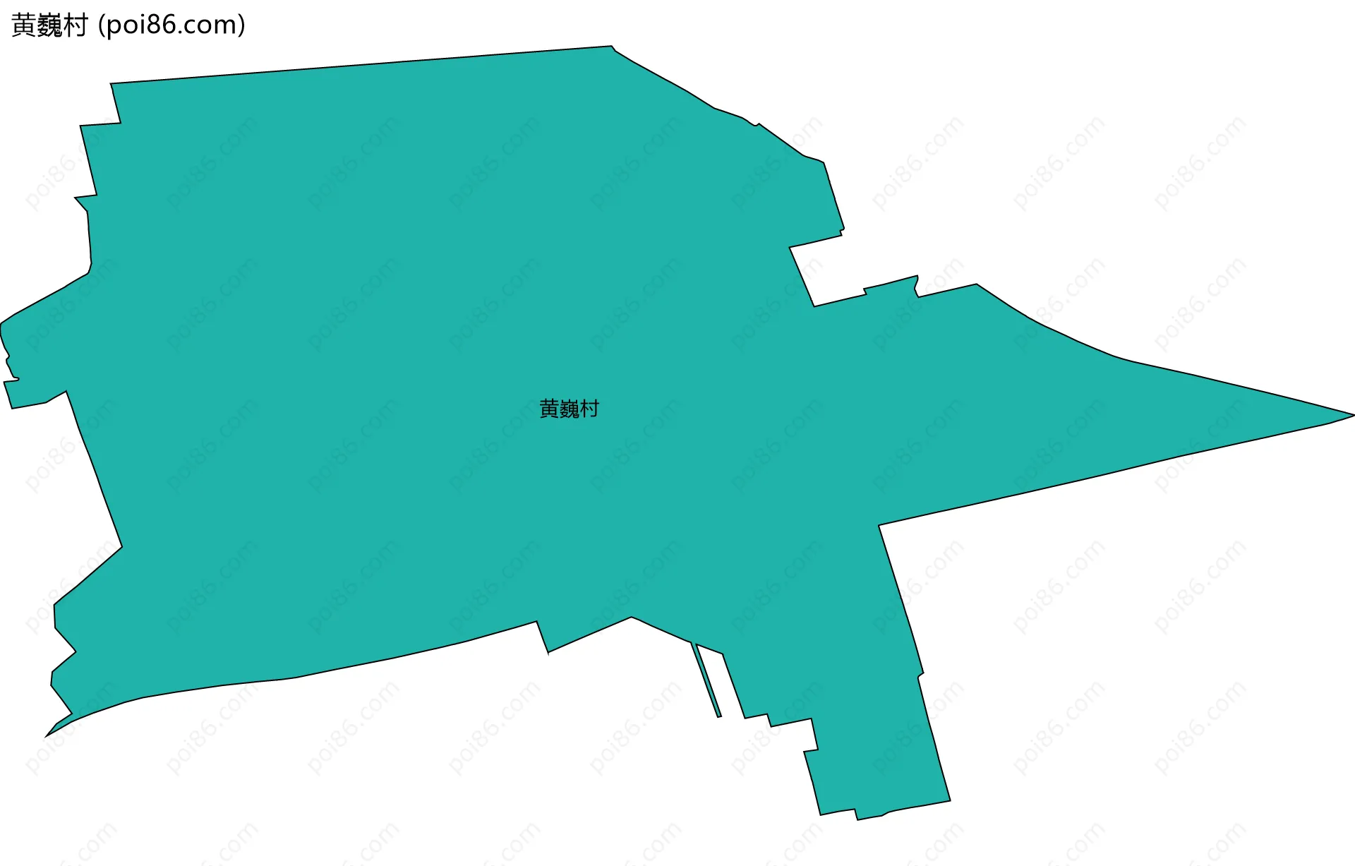 黄巍村边界地图