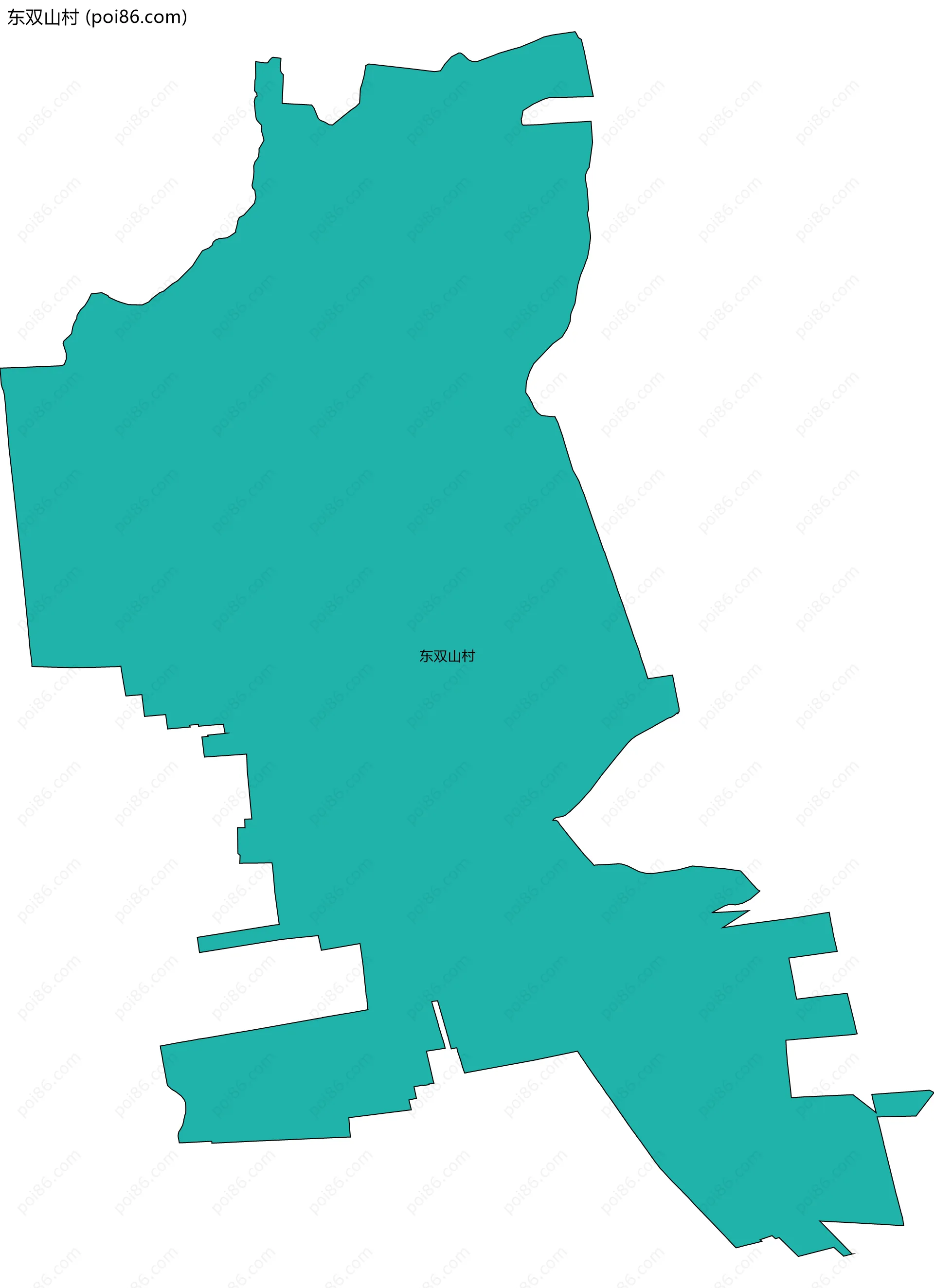 东双山村边界地图