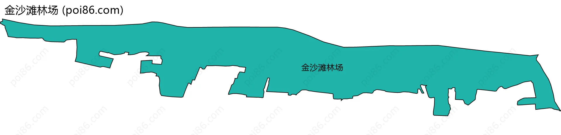 金沙滩林场边界地图