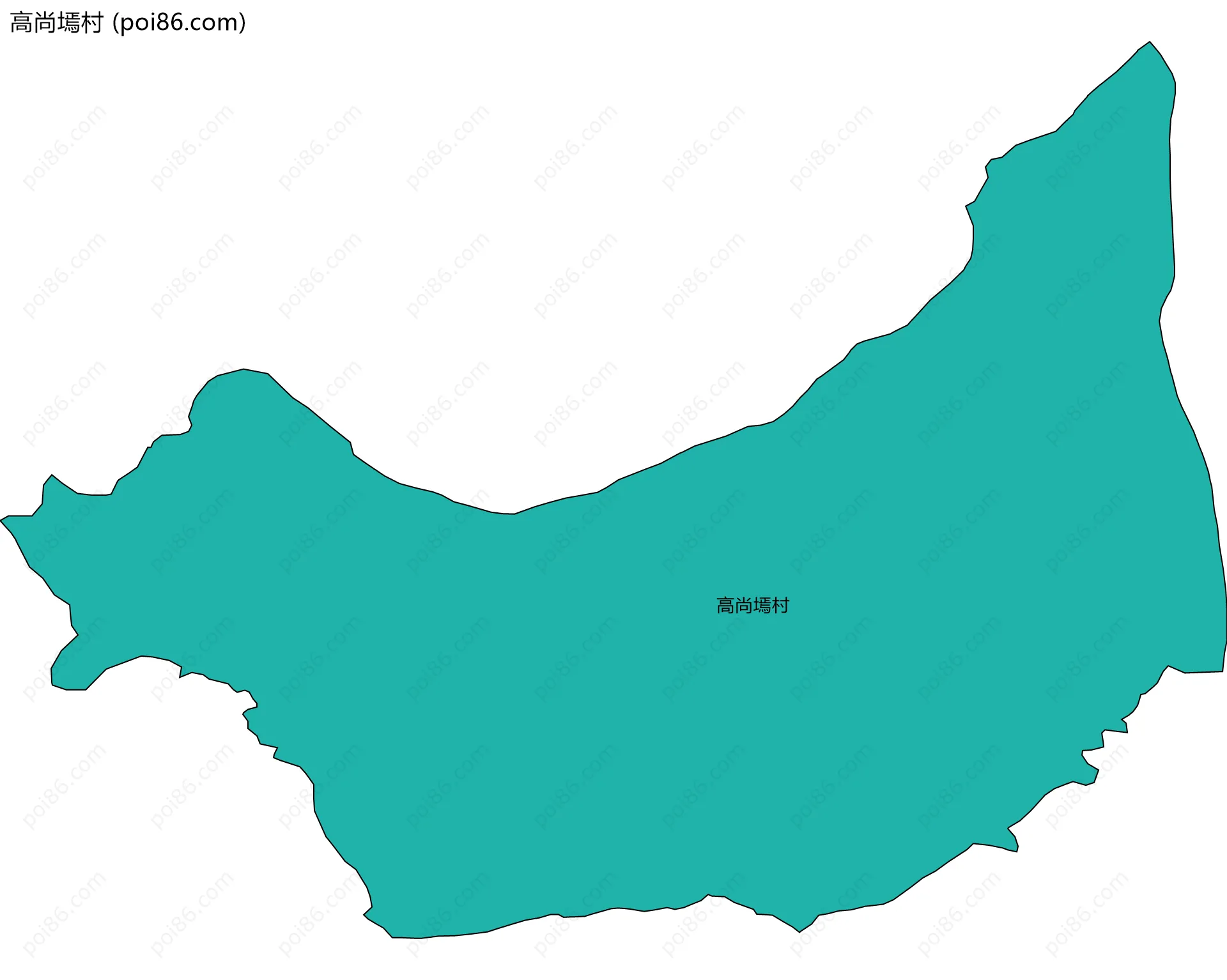 高尚墕村边界地图