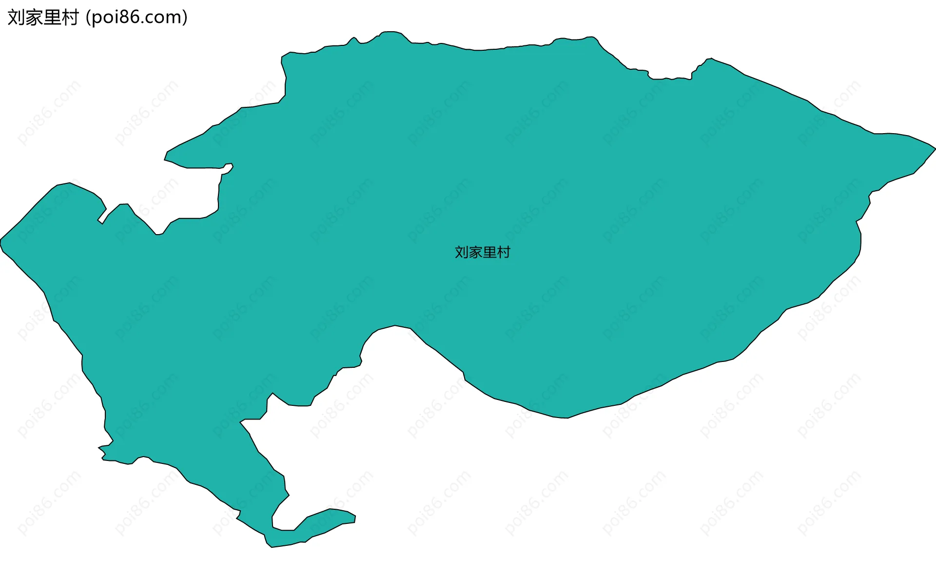 刘家里村边界地图