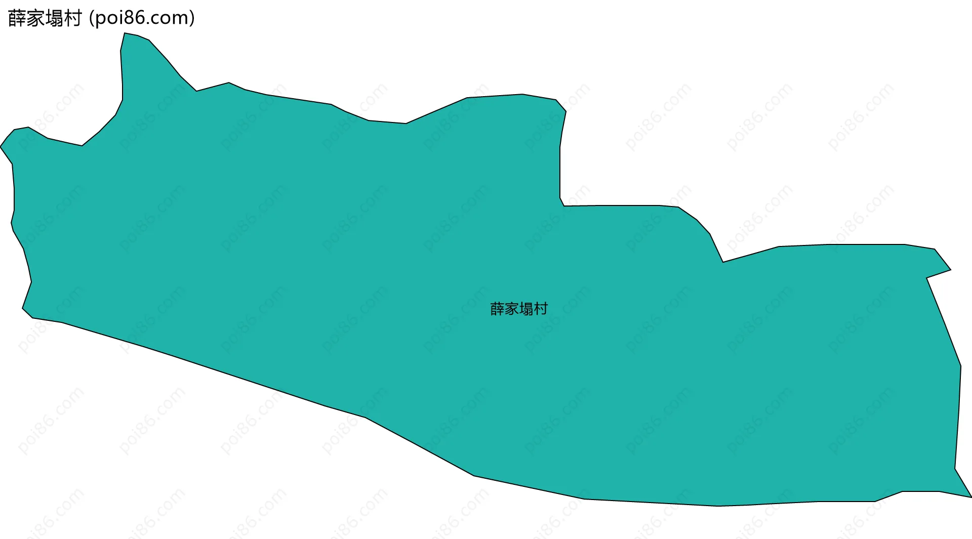 薛家塌村边界地图