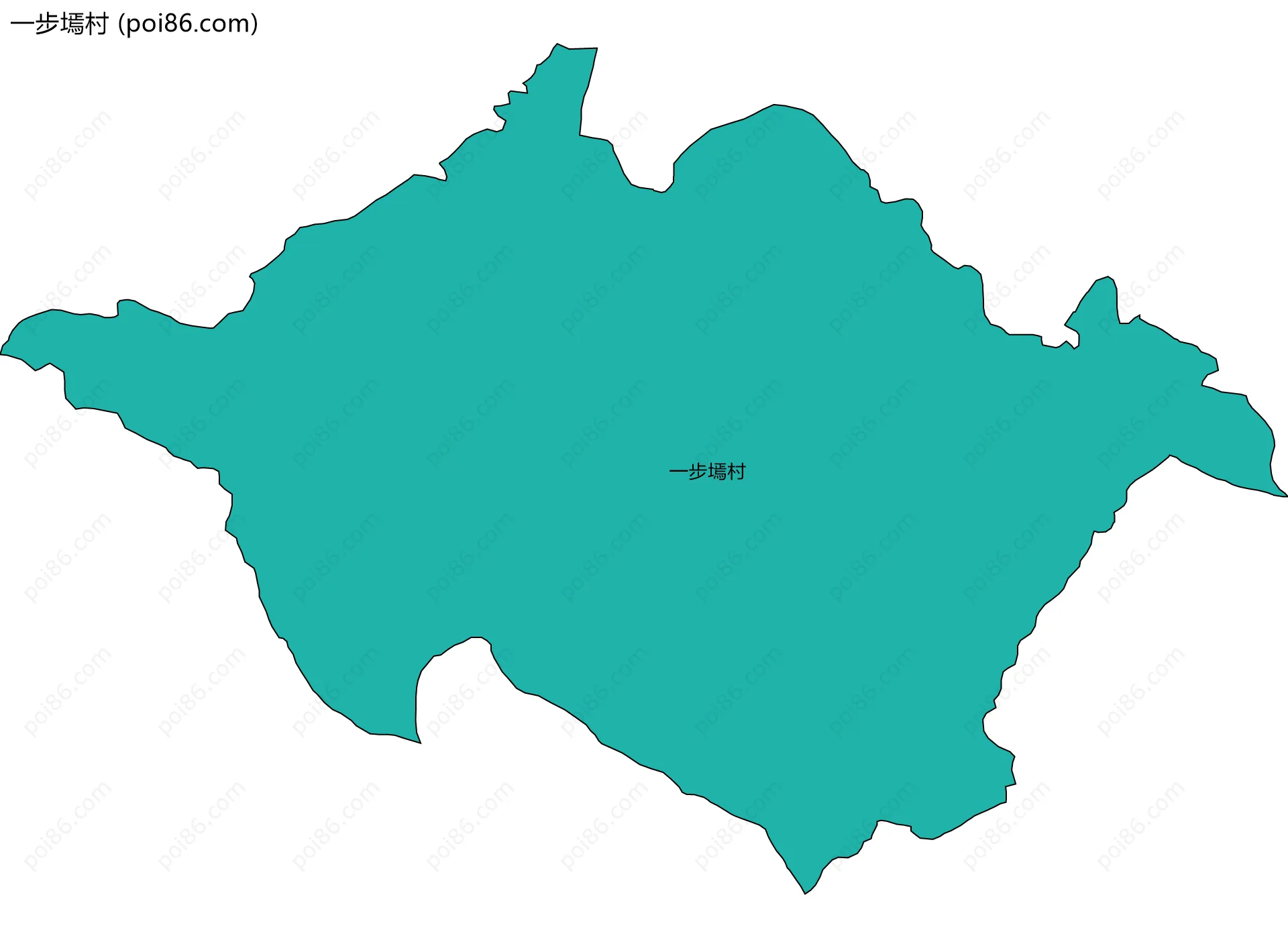 一步墕村边界地图