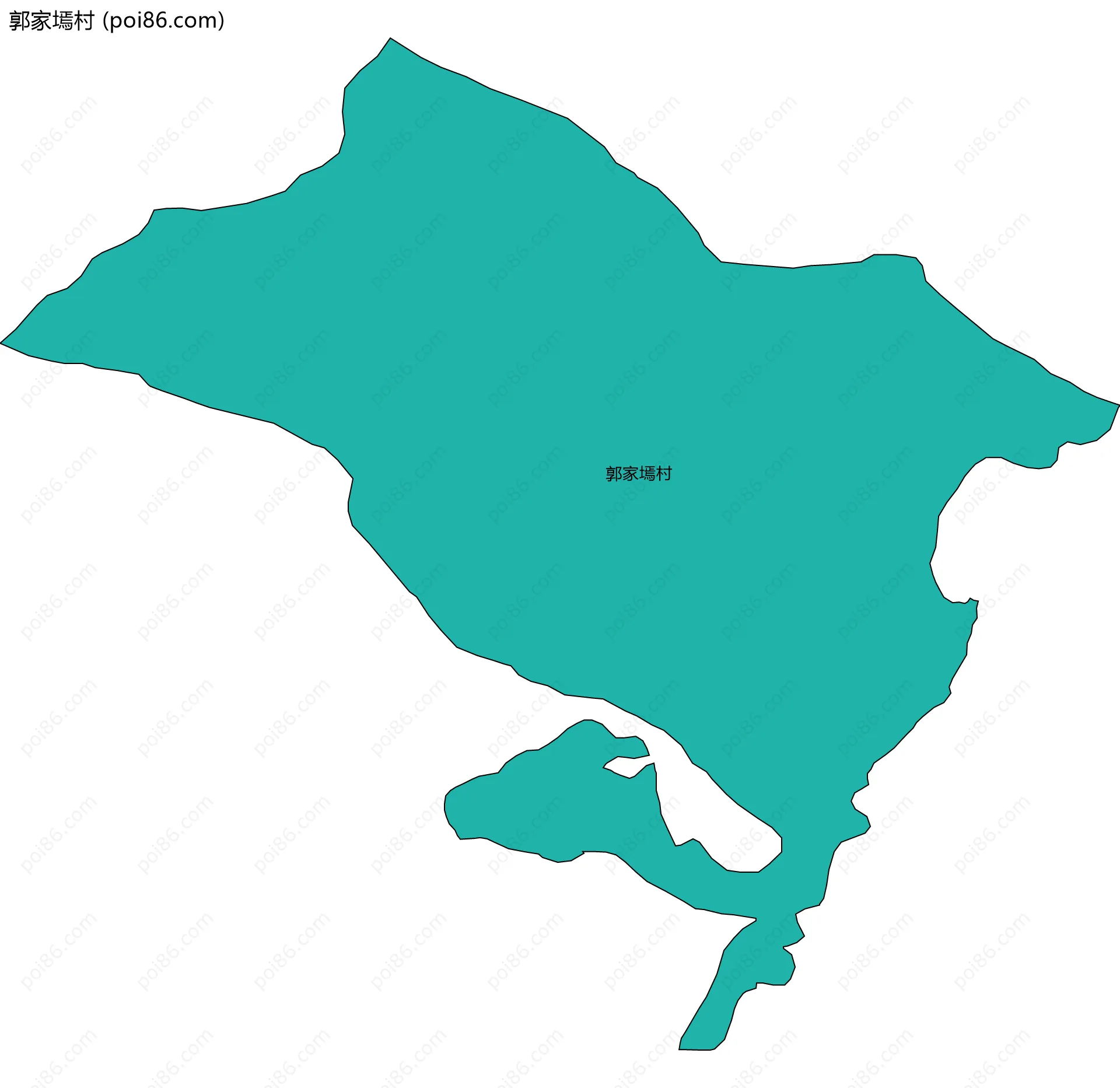 郭家墕村边界地图