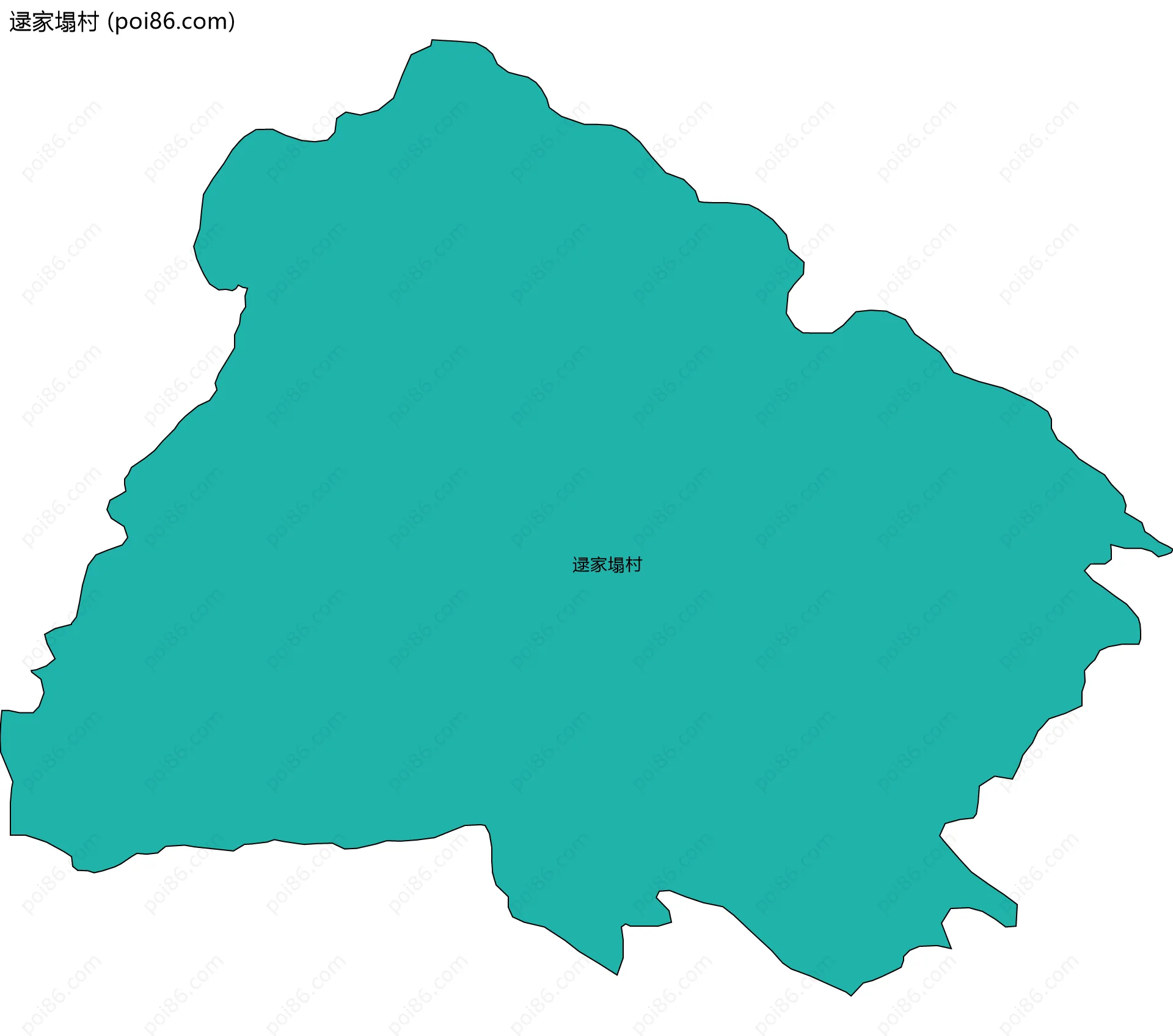 逯家塌村边界地图