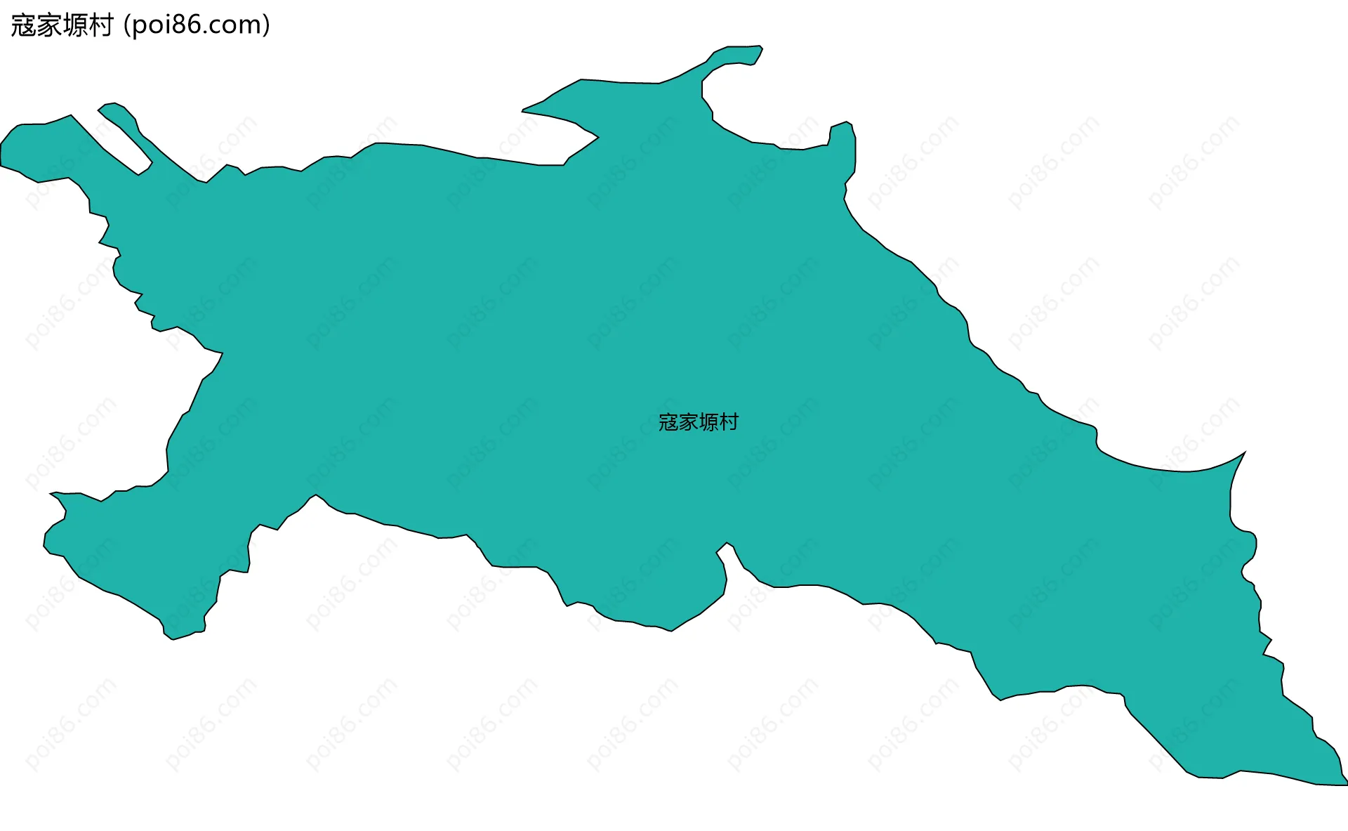 寇家塬村边界地图