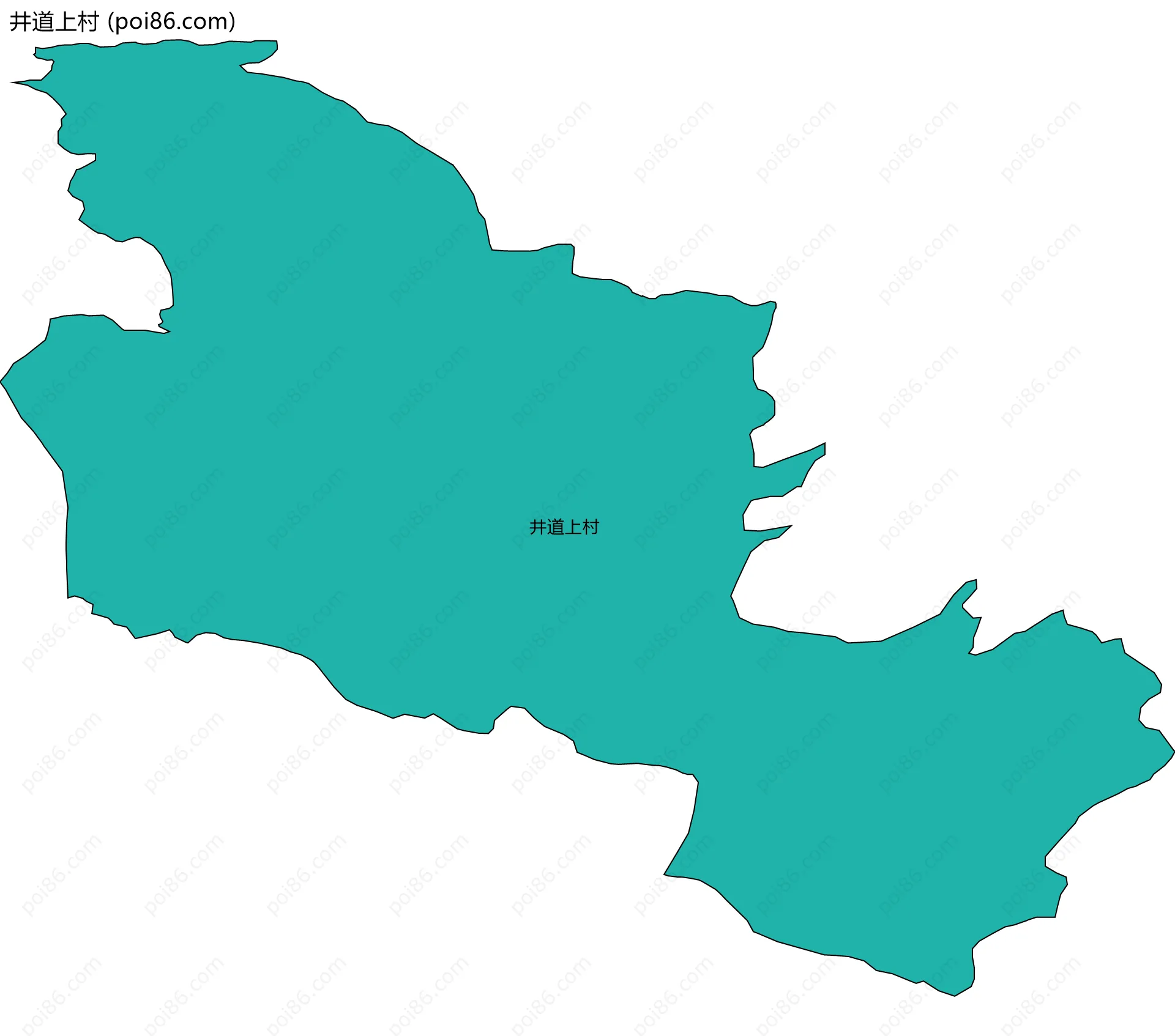 井道上村边界地图