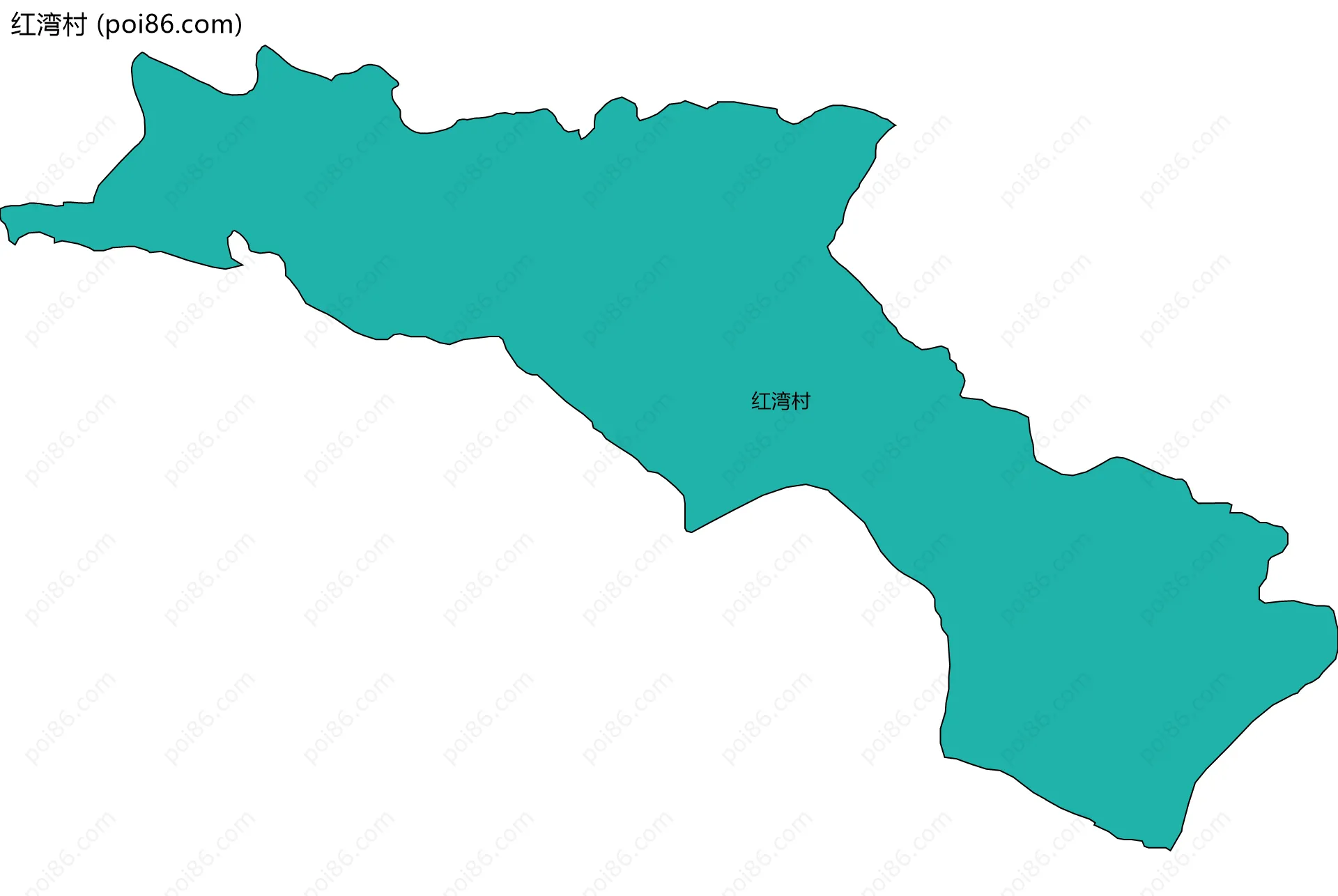 红湾村边界地图