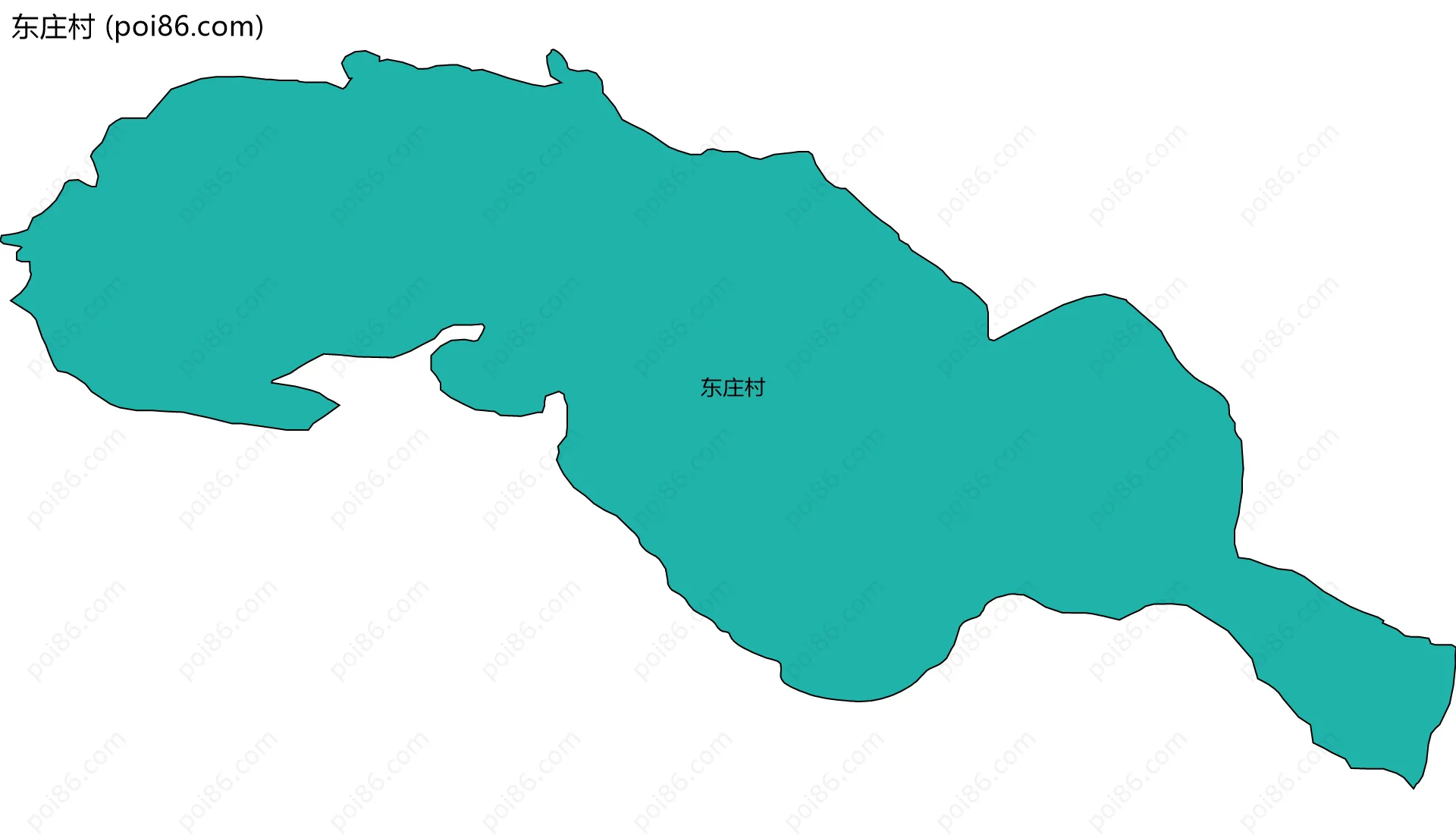 东庄村边界地图