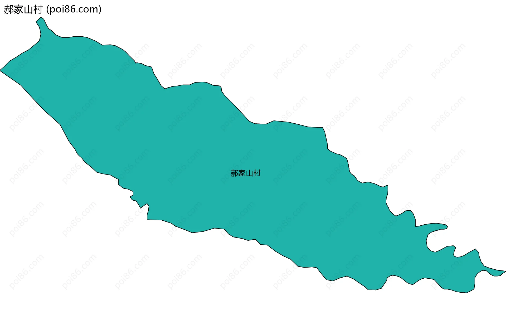 郝家山村边界地图