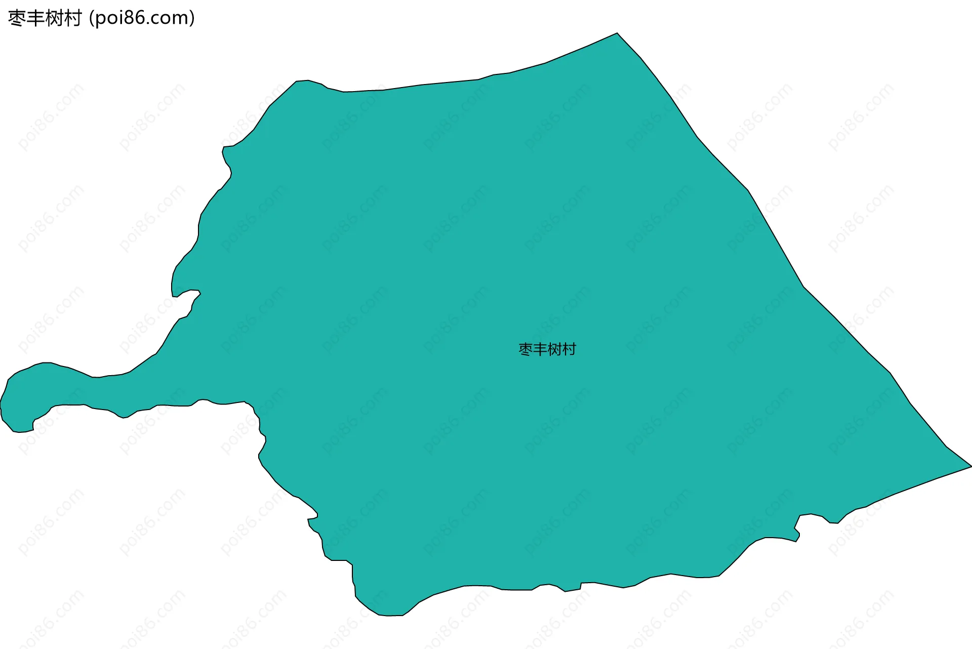 枣丰树村边界地图