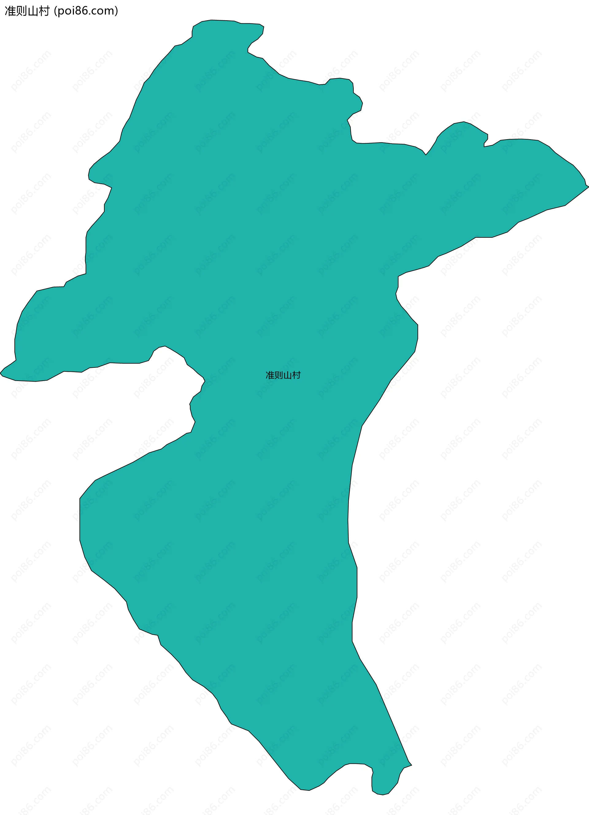 准则山村边界地图