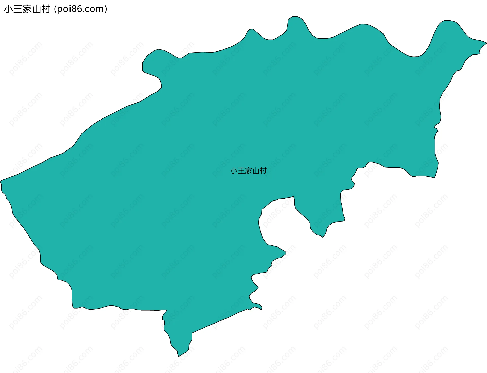 小王家山村边界地图