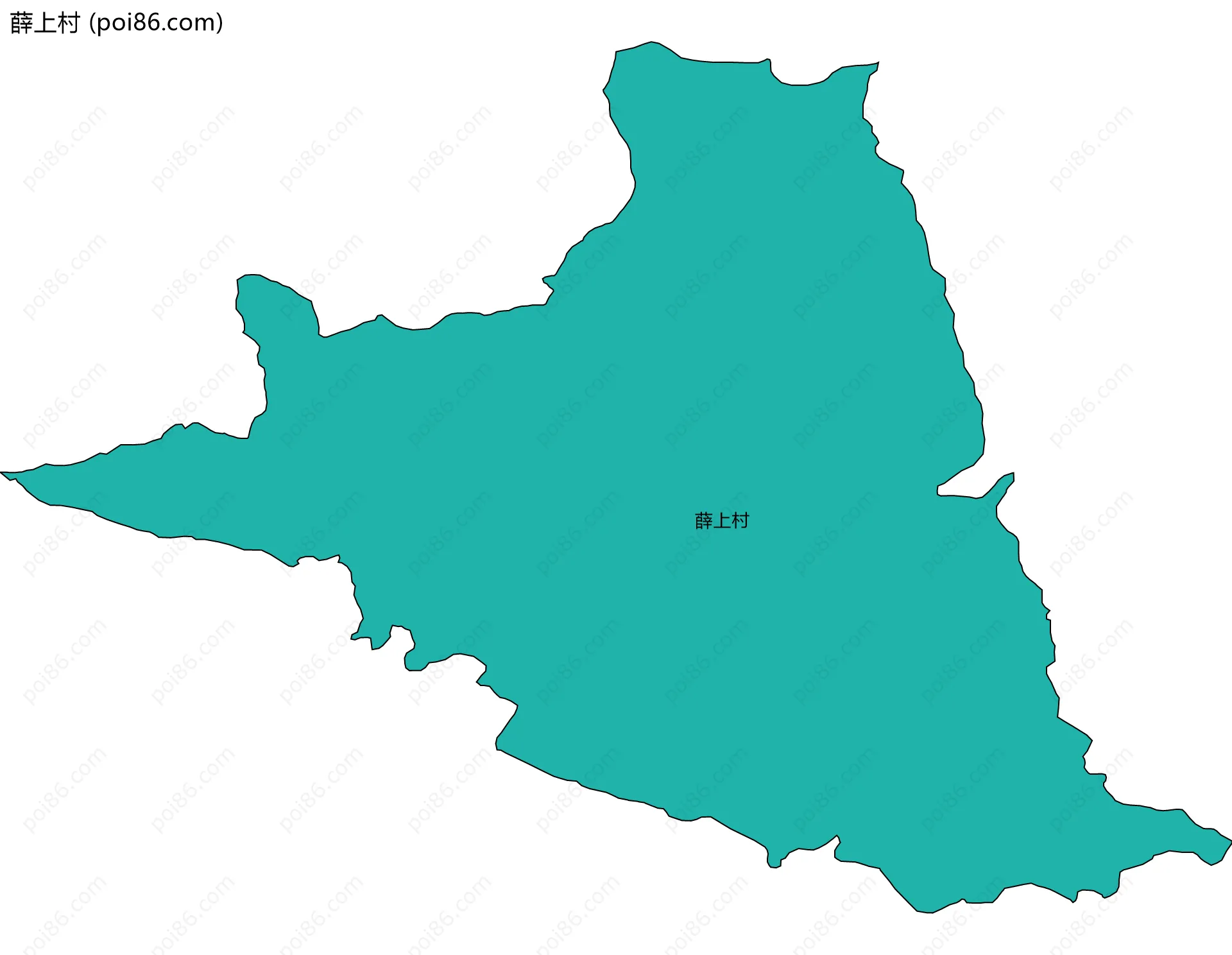 薛上村边界地图