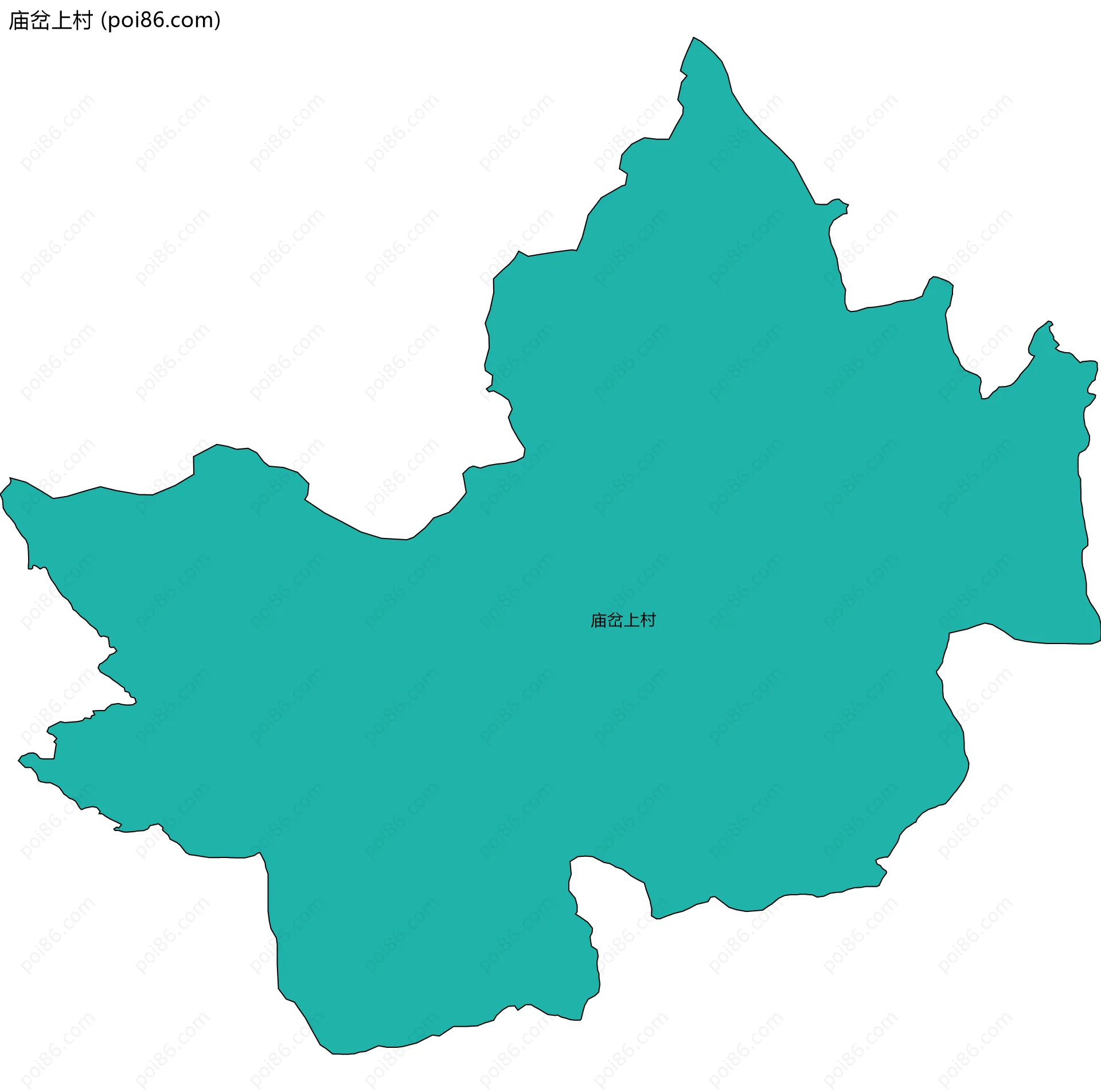 庙岔上村边界地图