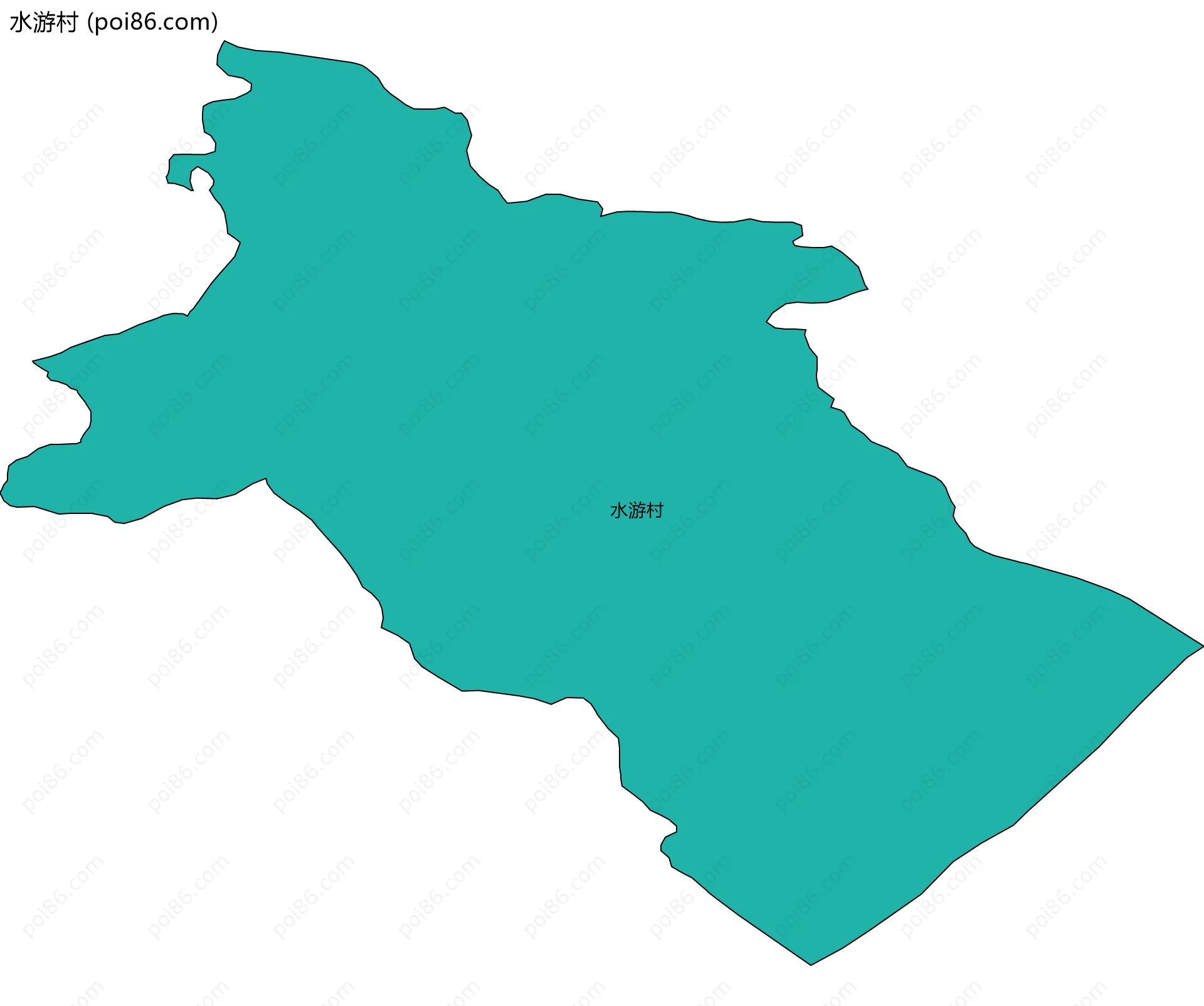 水游村边界地图