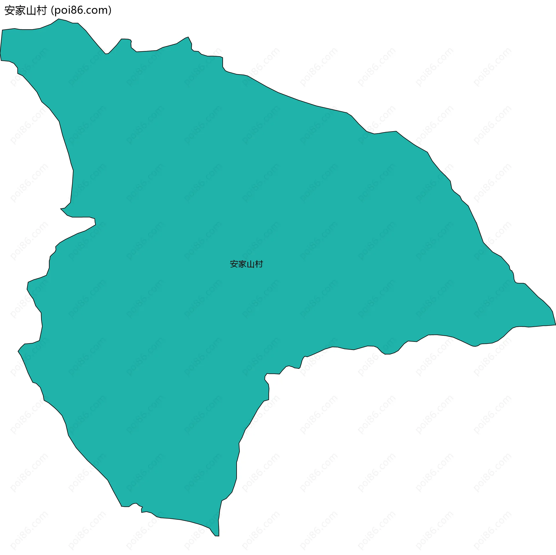 安家山村边界地图