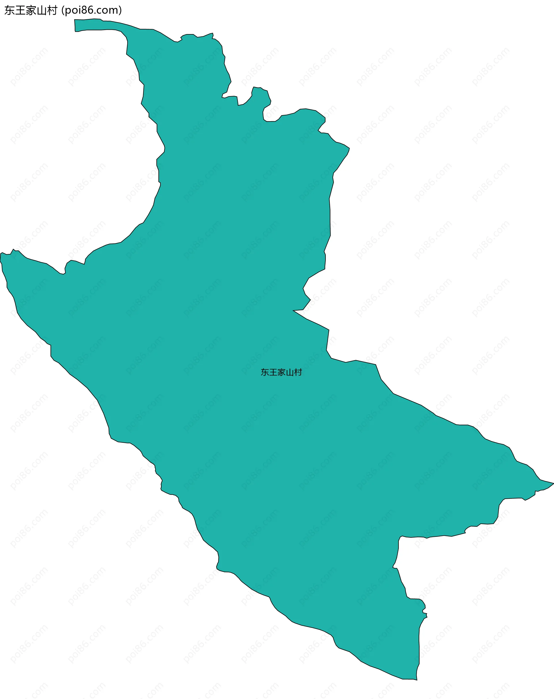 东王家山村边界地图