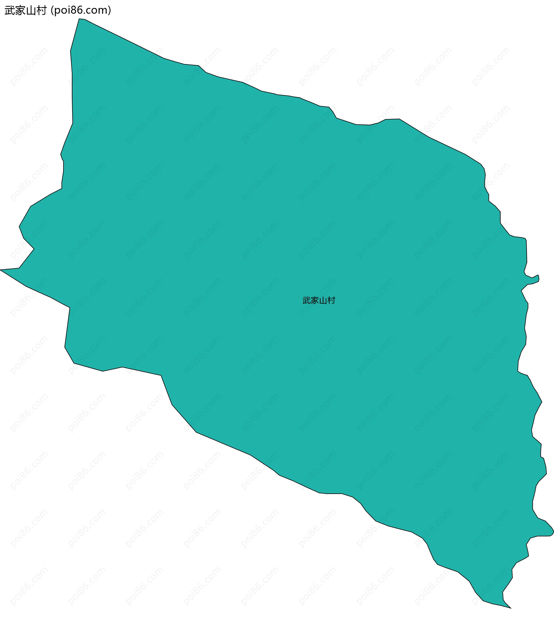 武家山村边界地图