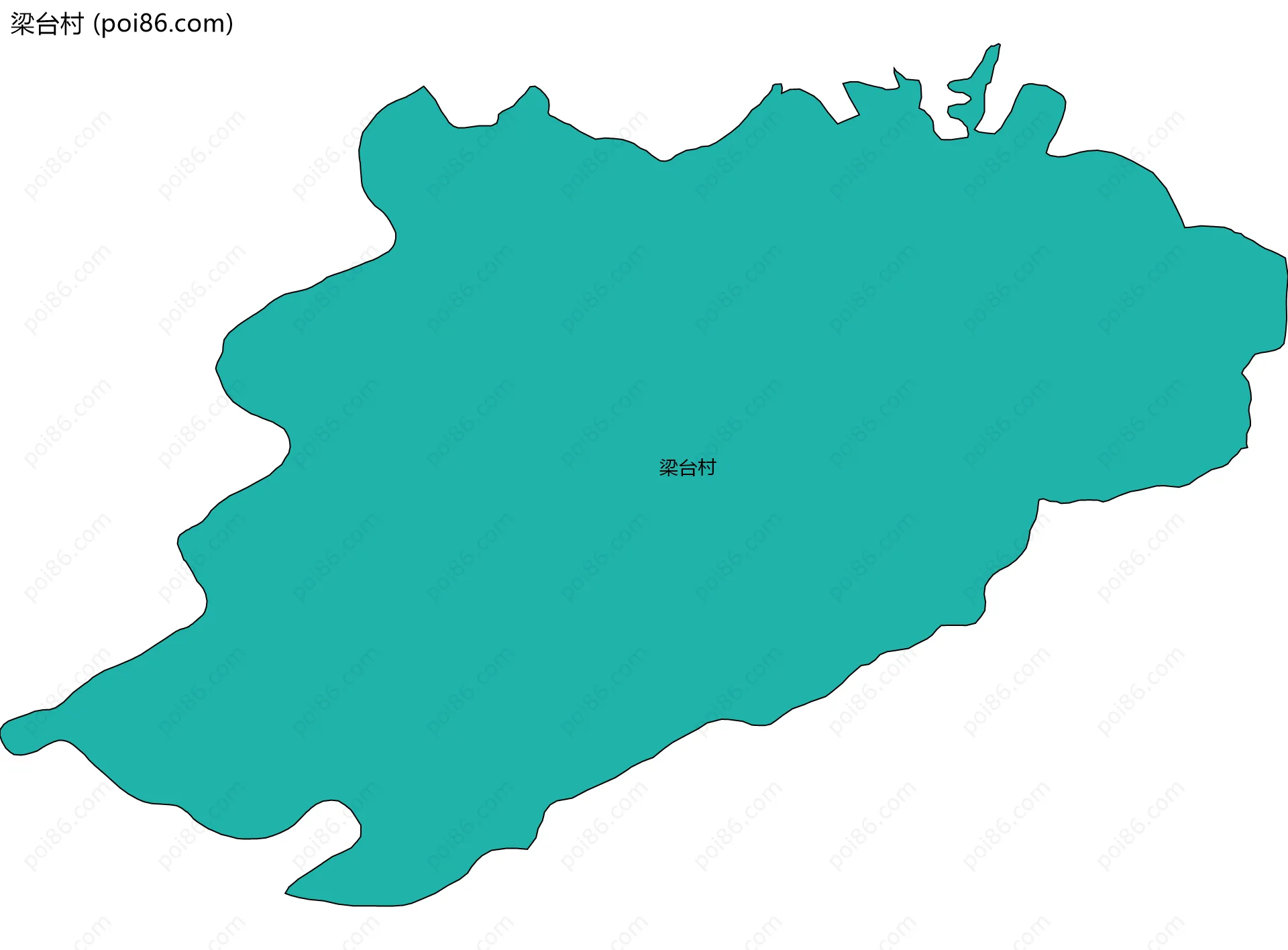 梁台村边界地图