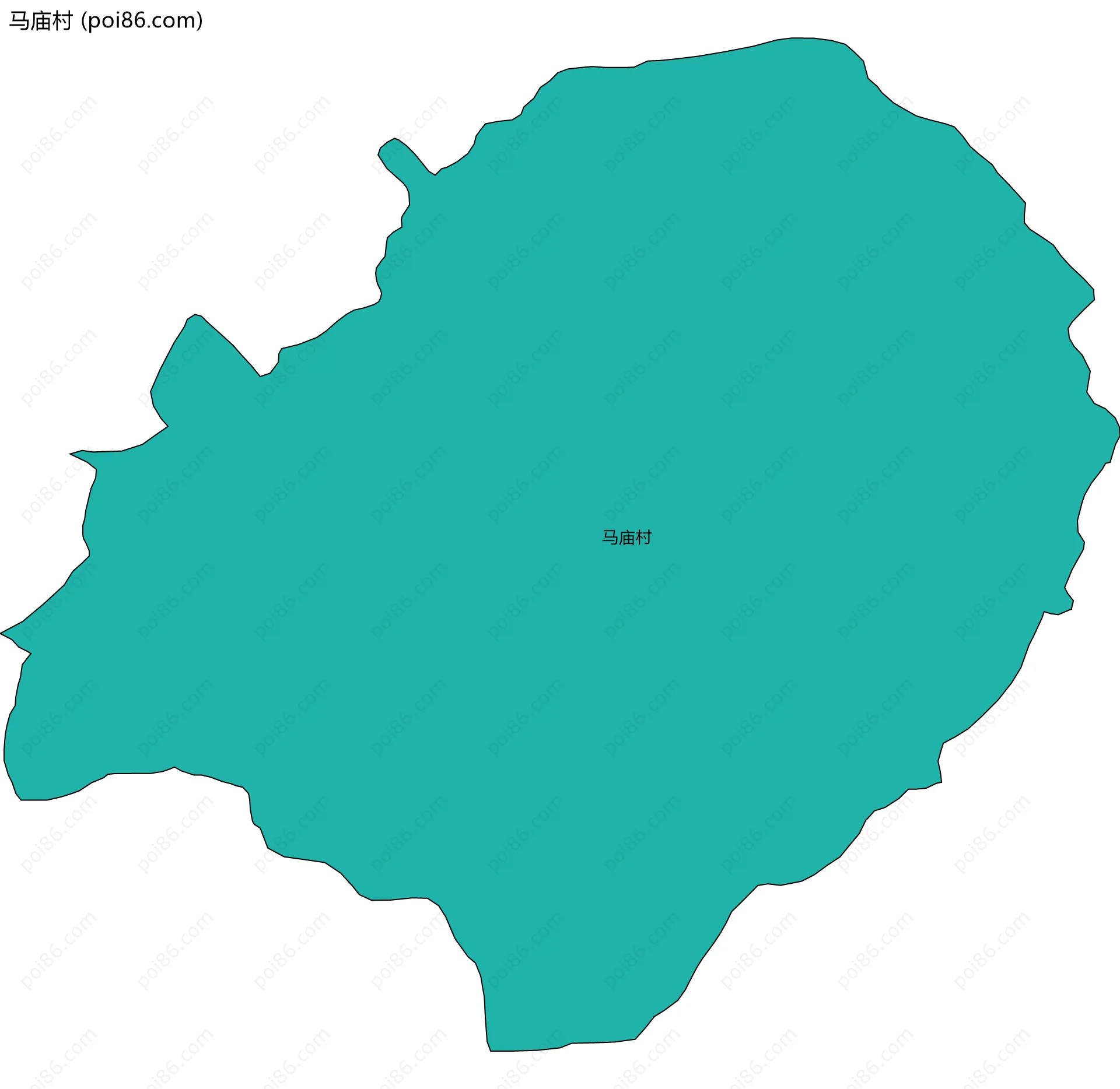 马庙村边界地图