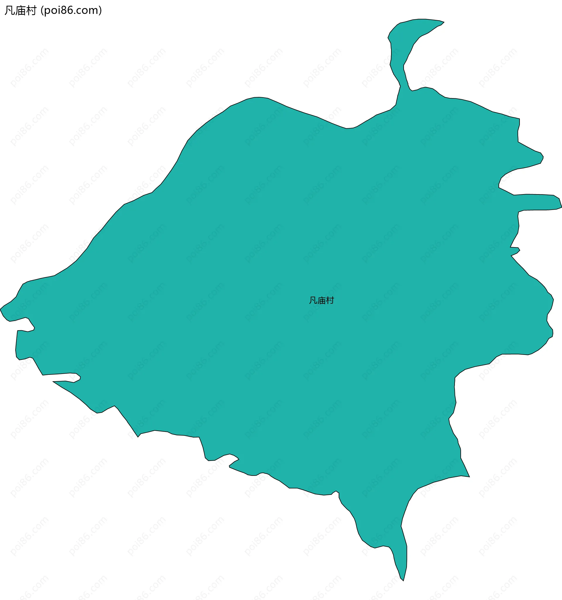 凡庙村边界地图