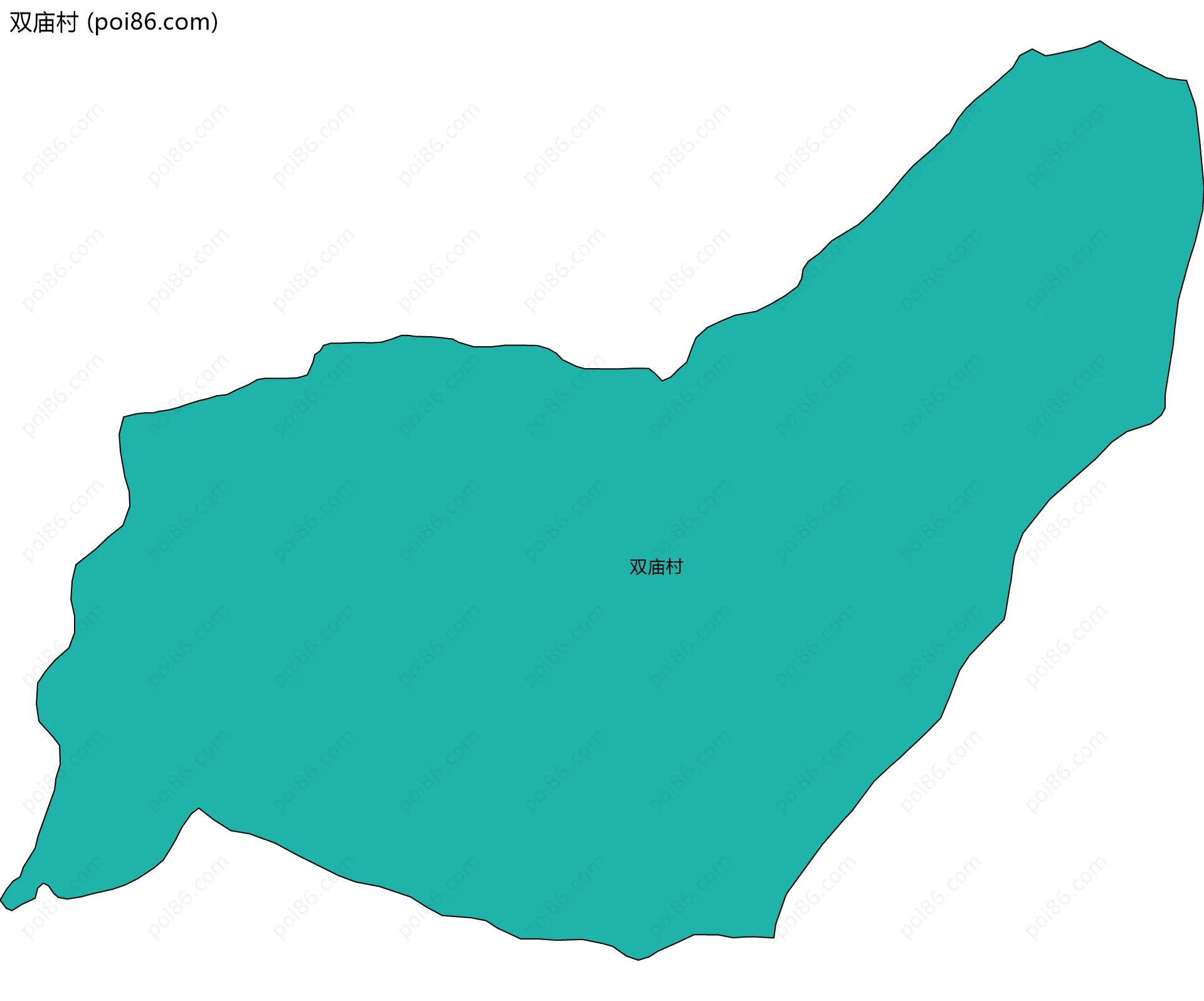 双庙村边界地图