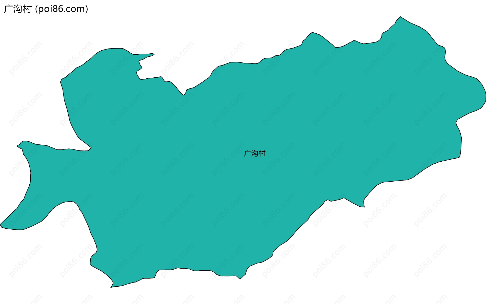 广沟村边界地图