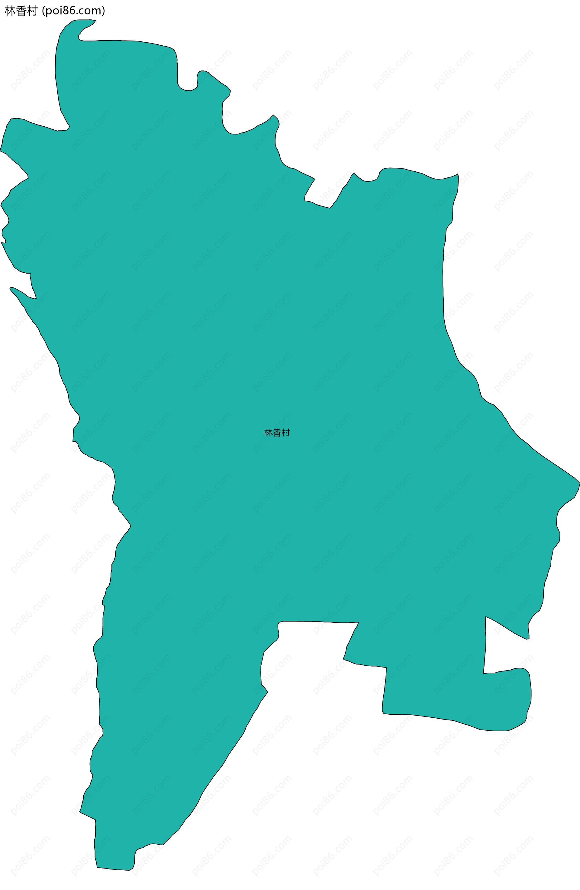 林香村边界地图