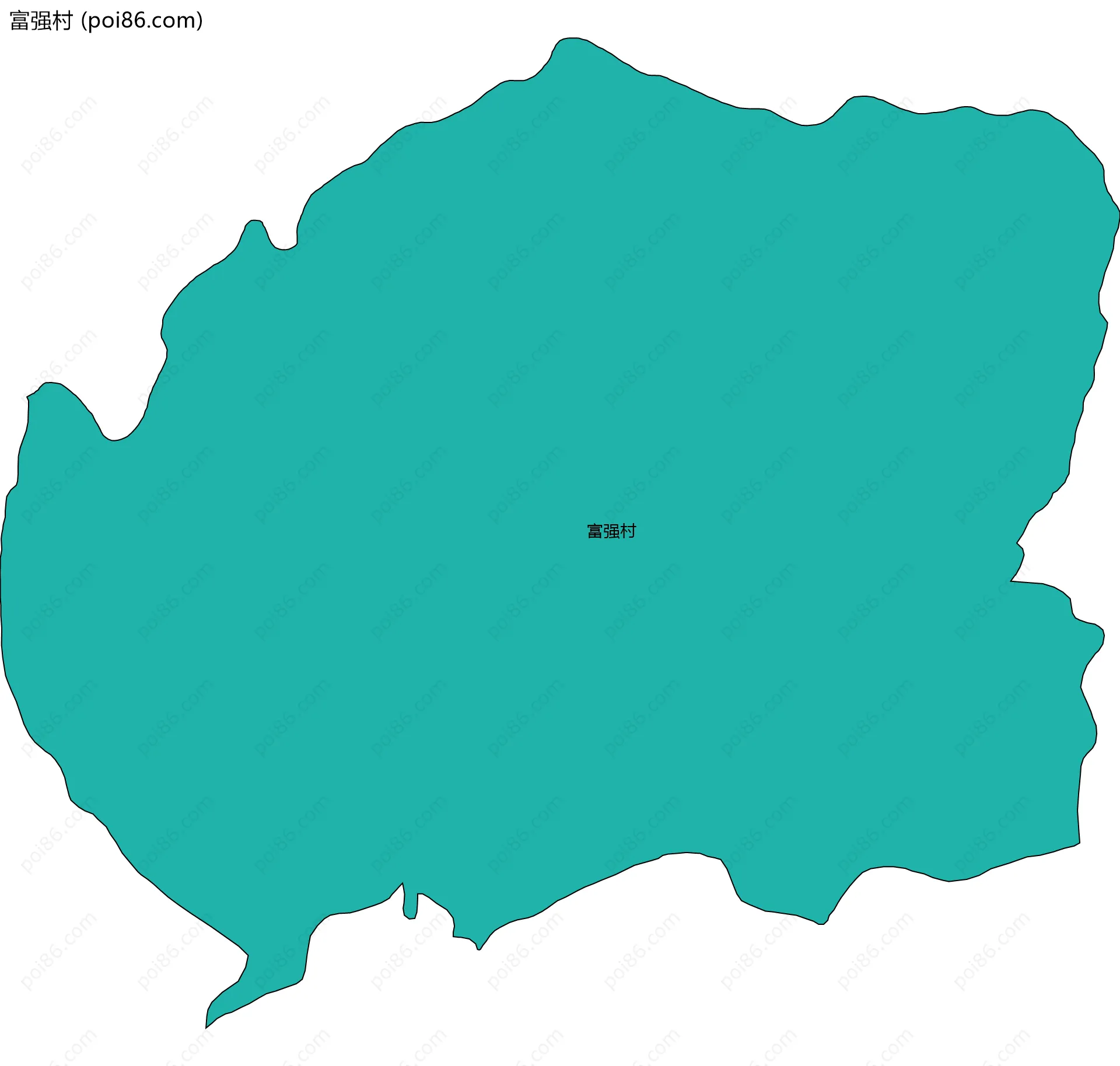 富强村边界地图
