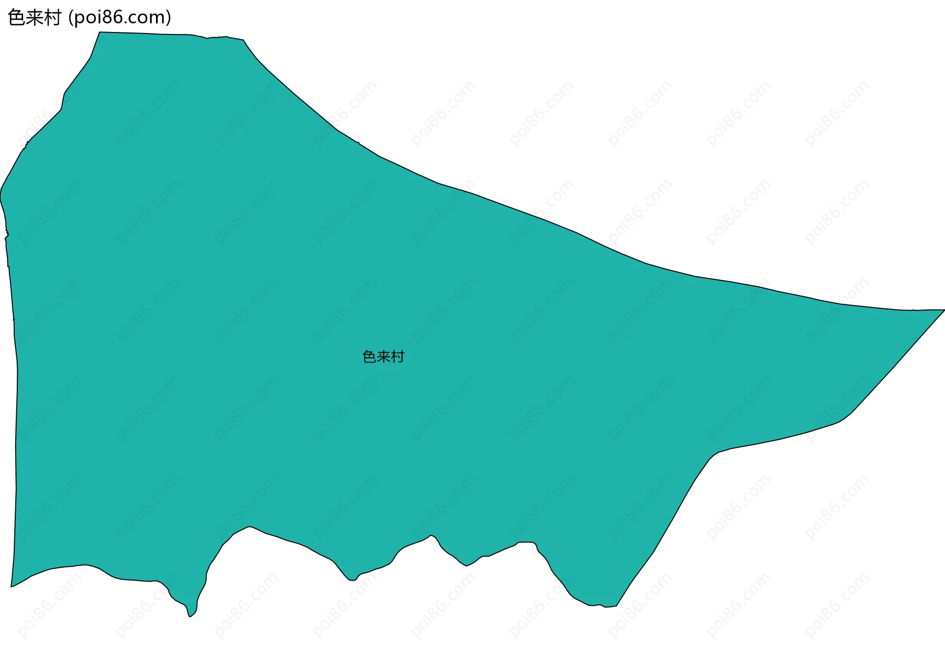 色来村边界地图
