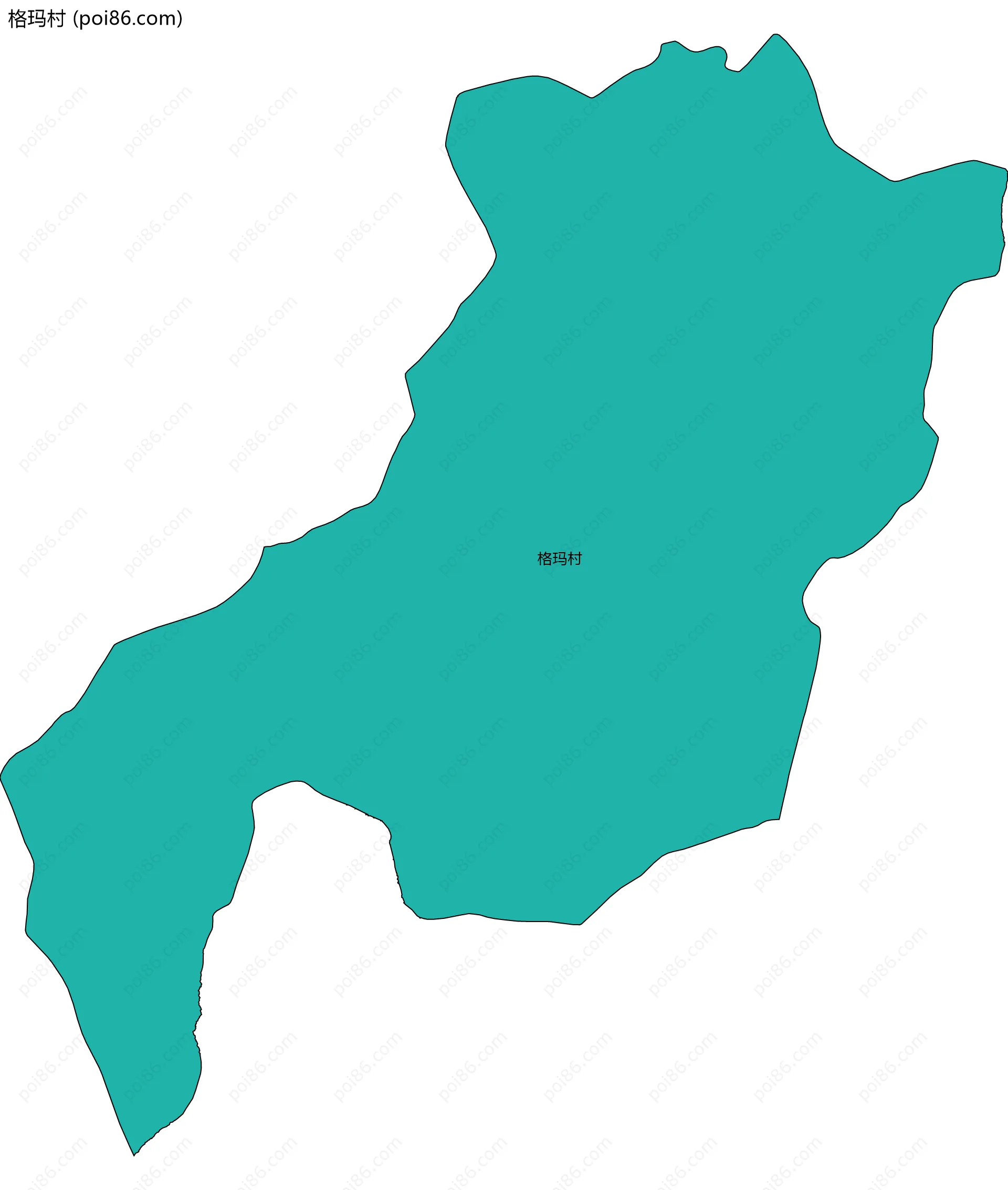 格玛村边界地图