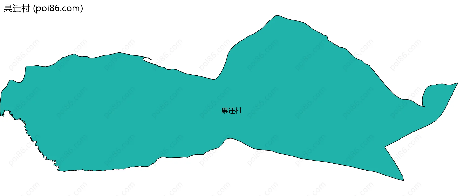 果迁村边界地图