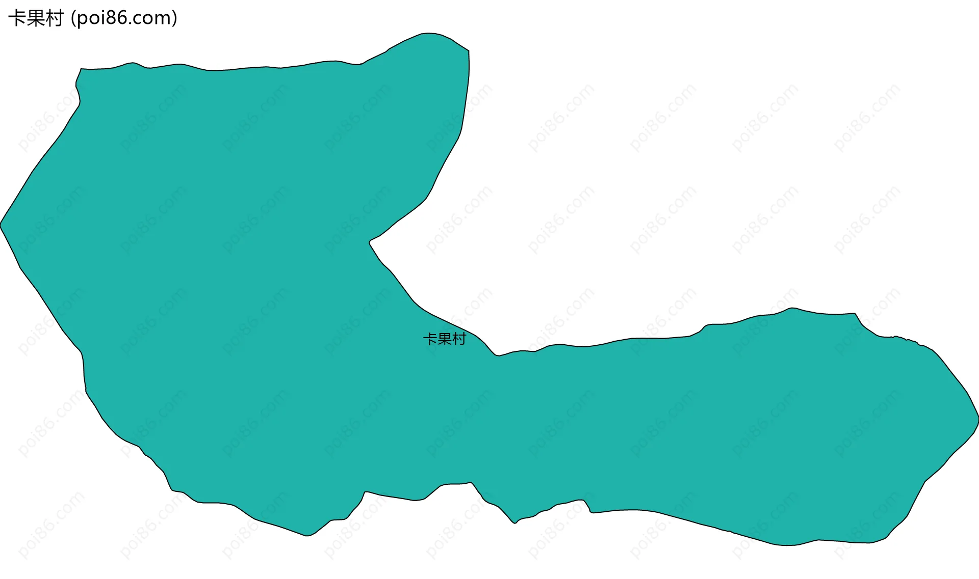 卡果村边界地图