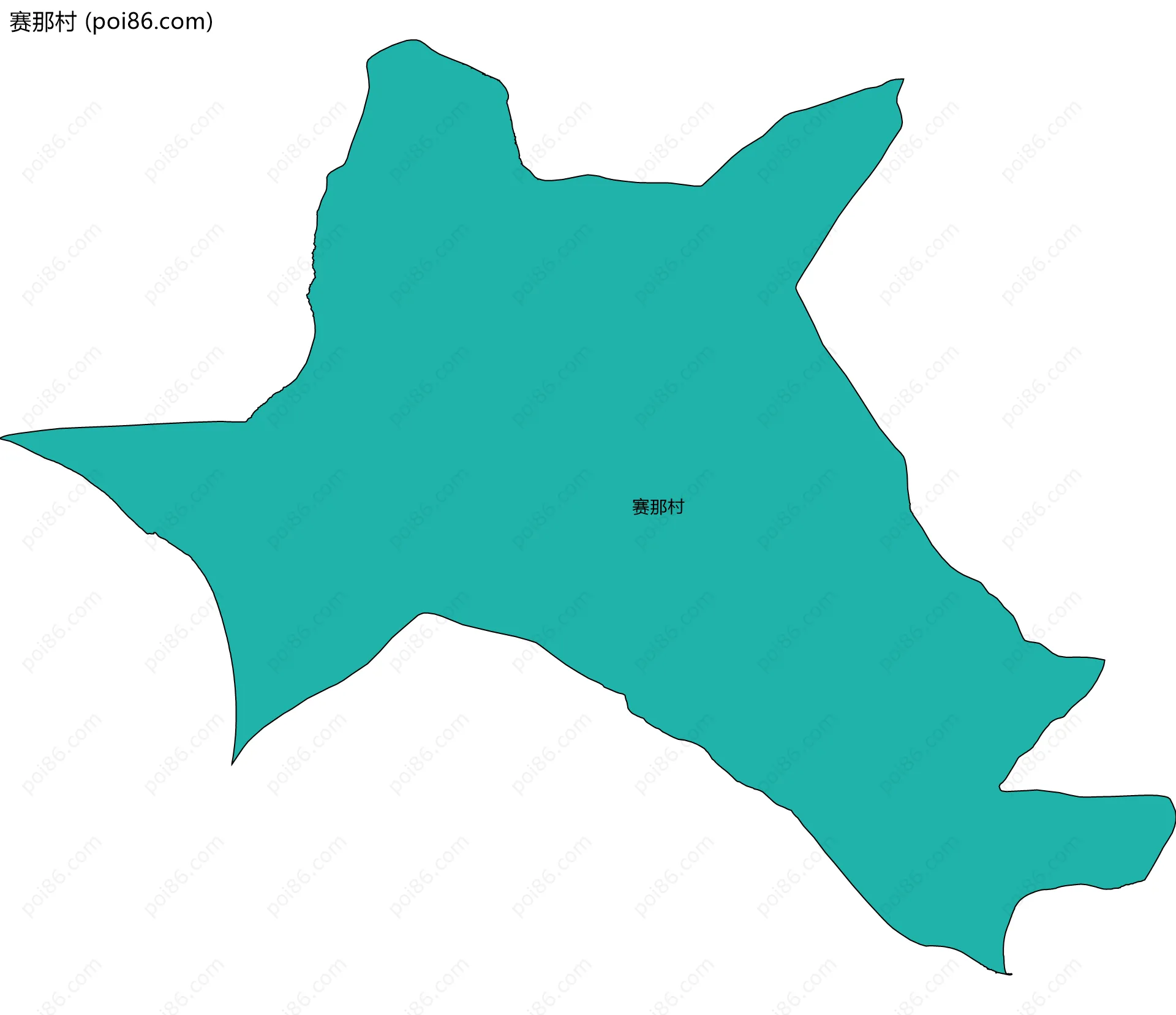 赛那村边界地图