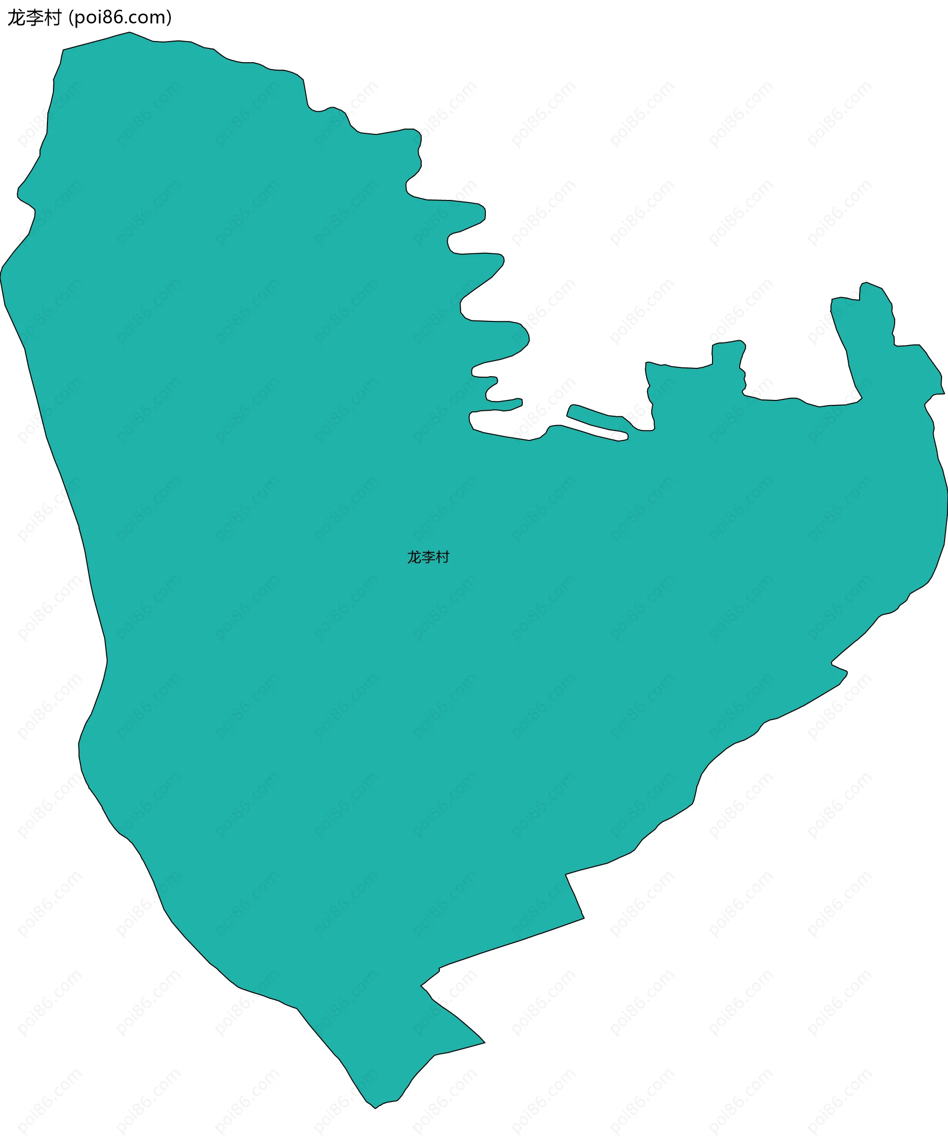 龙李村边界地图