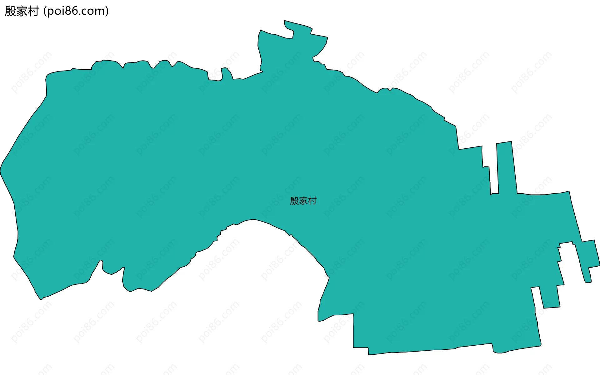 殷家村边界地图