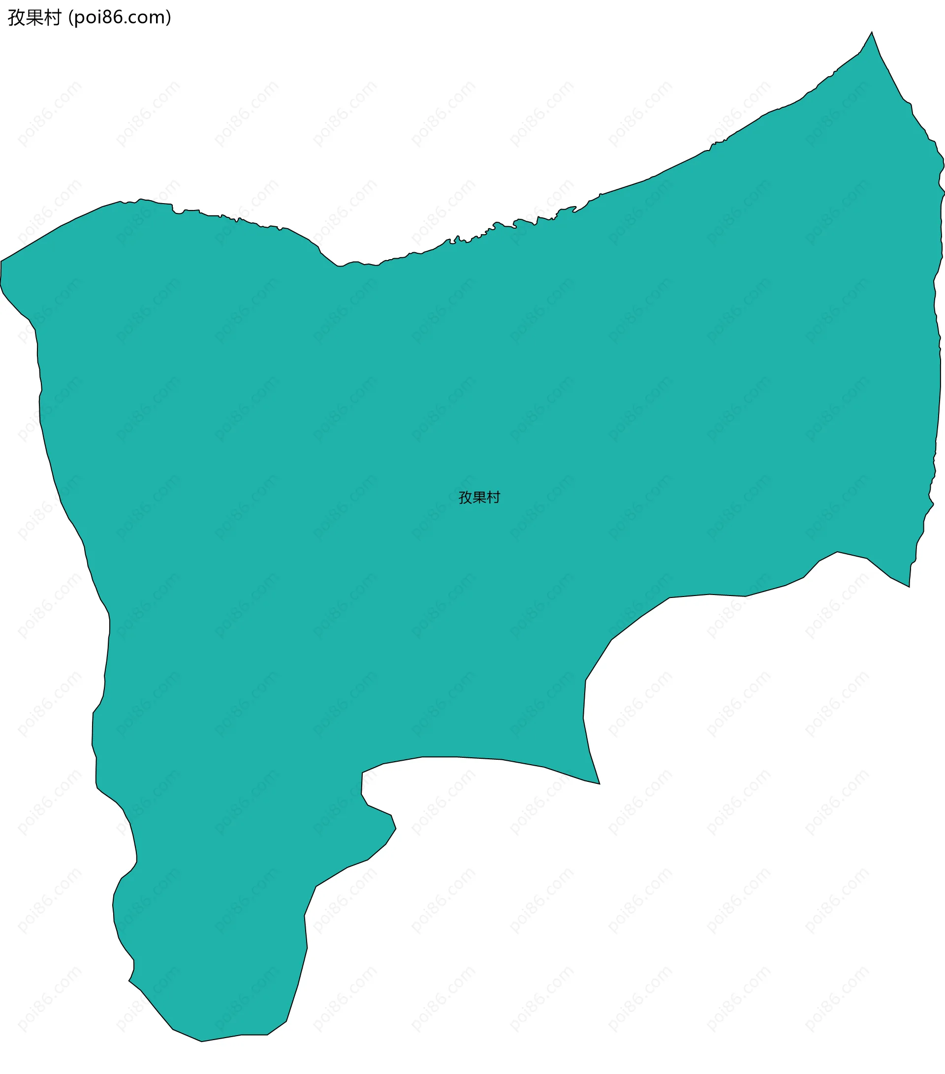 孜果村边界地图